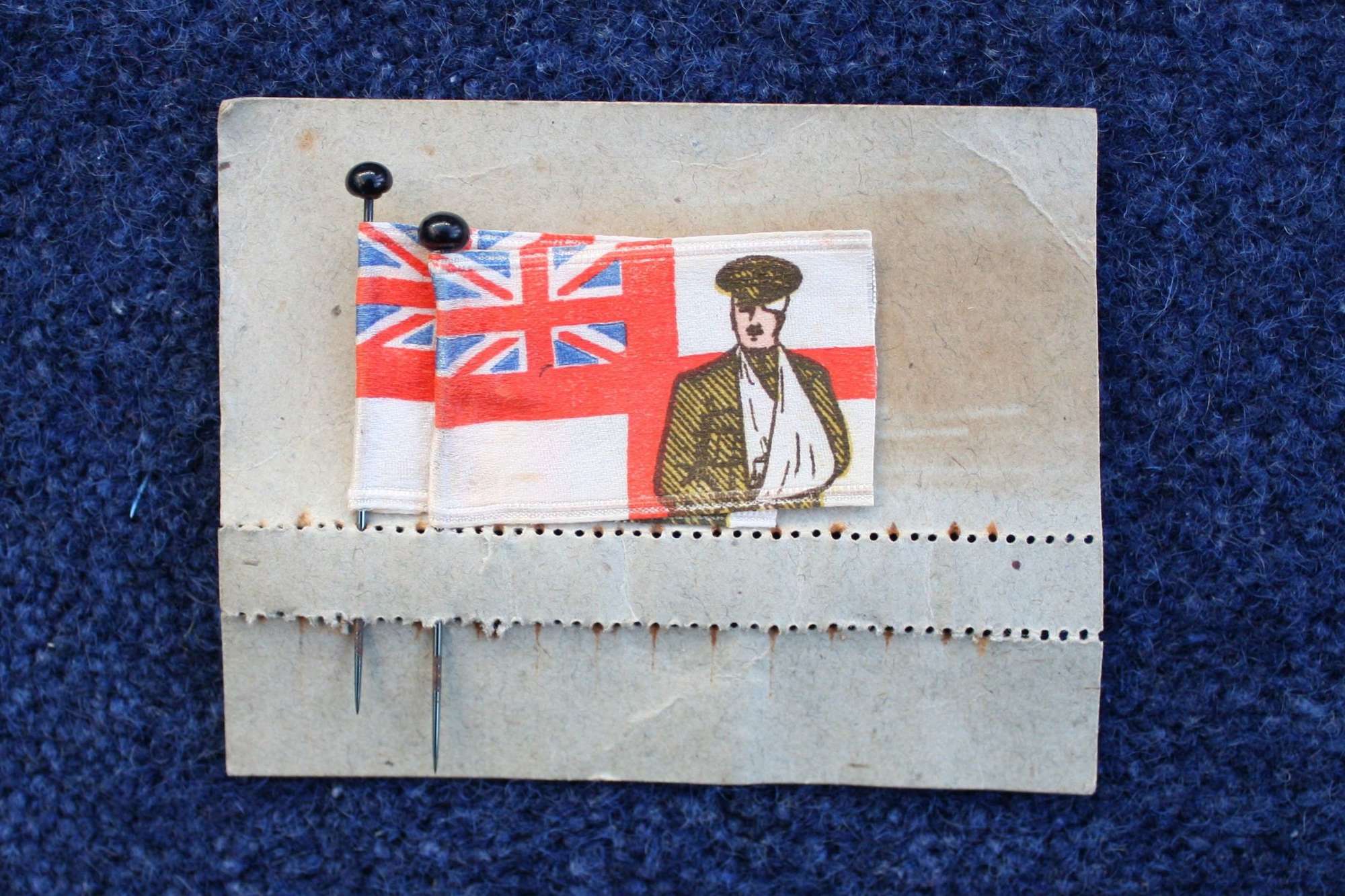 WW1 British Charity Pin Flags on original card.