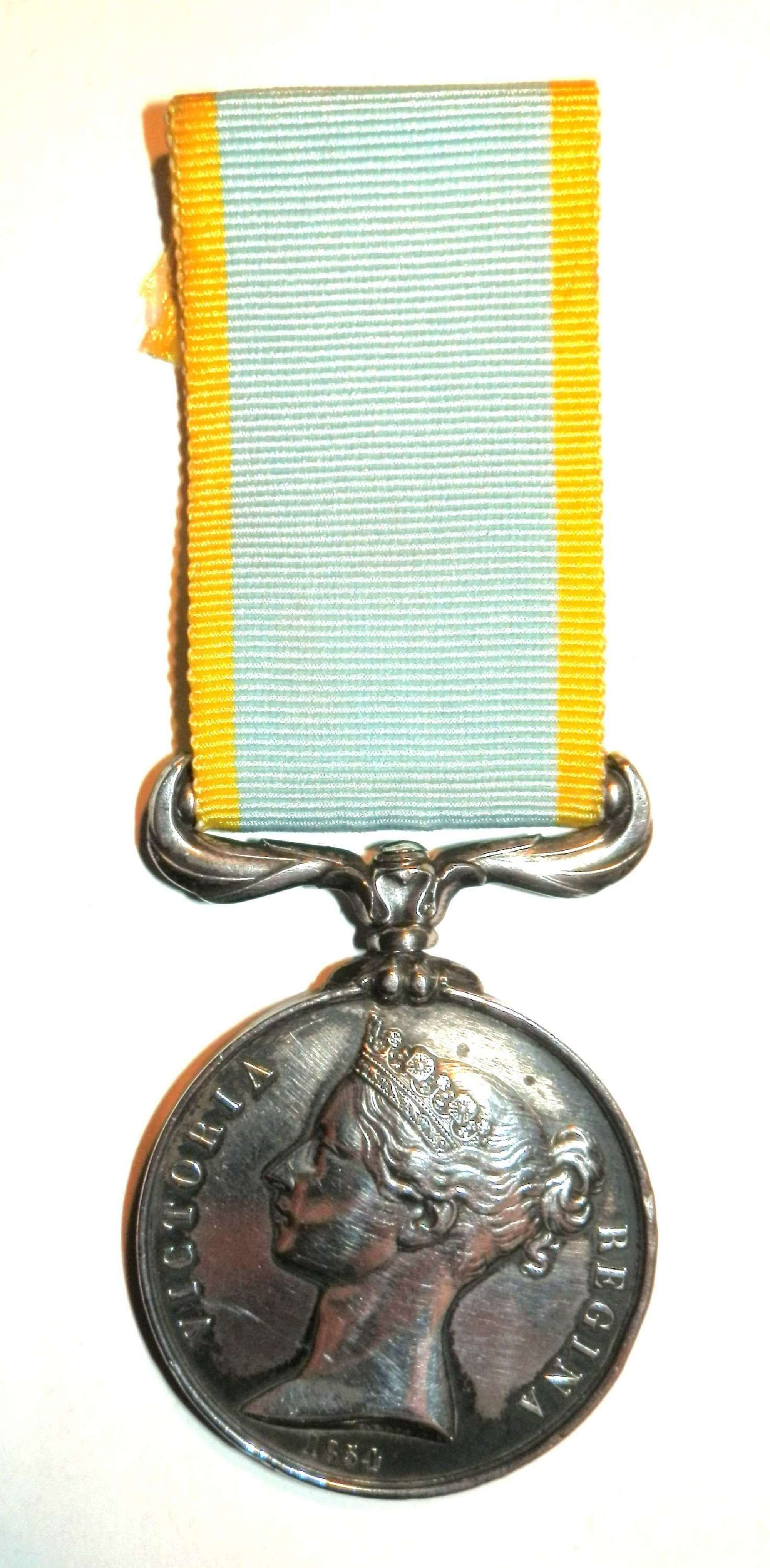 Crimea Medal 1854-56, “un-named”.