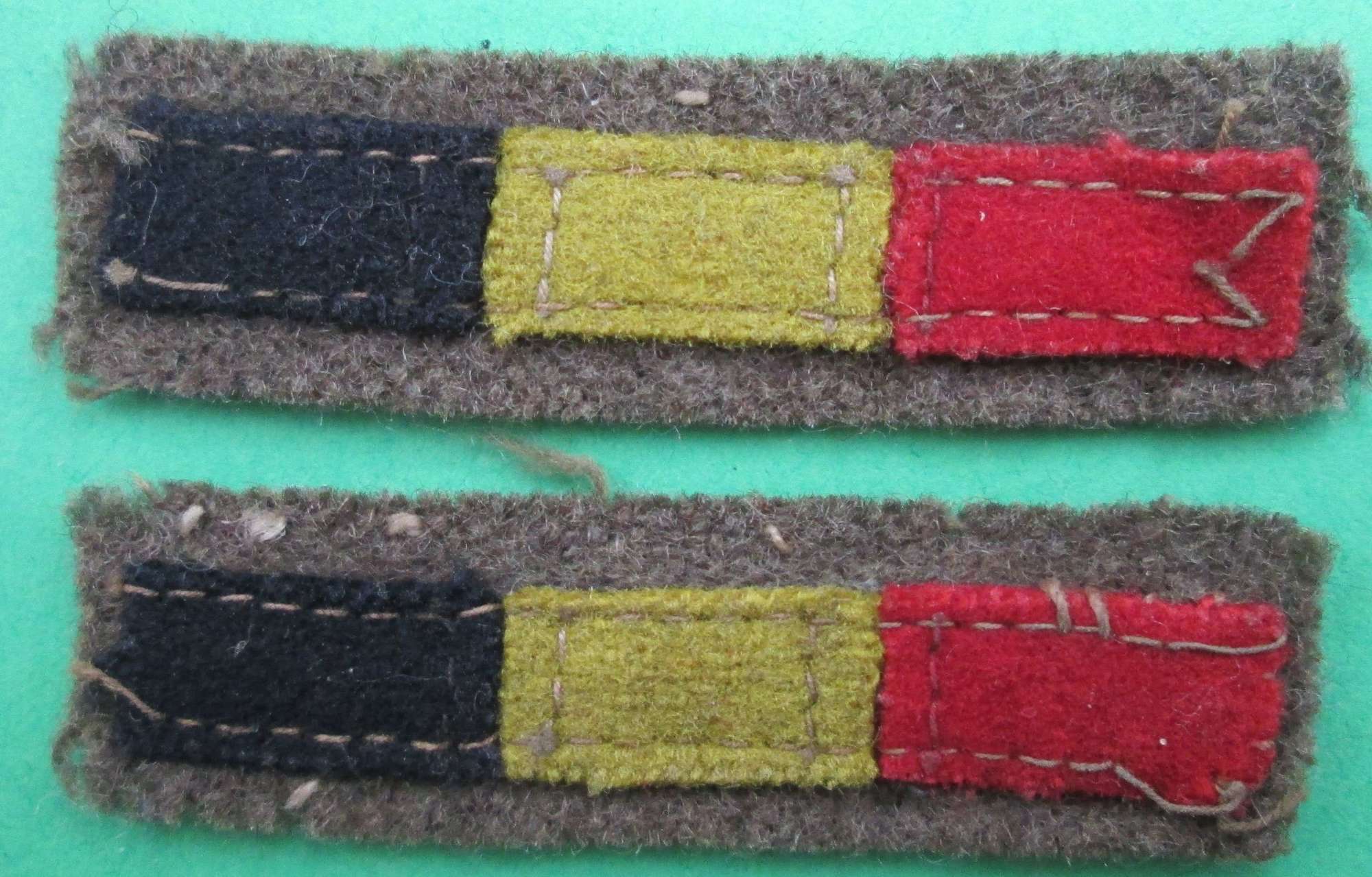 A PAIR OF REME SERVICE STRIPS