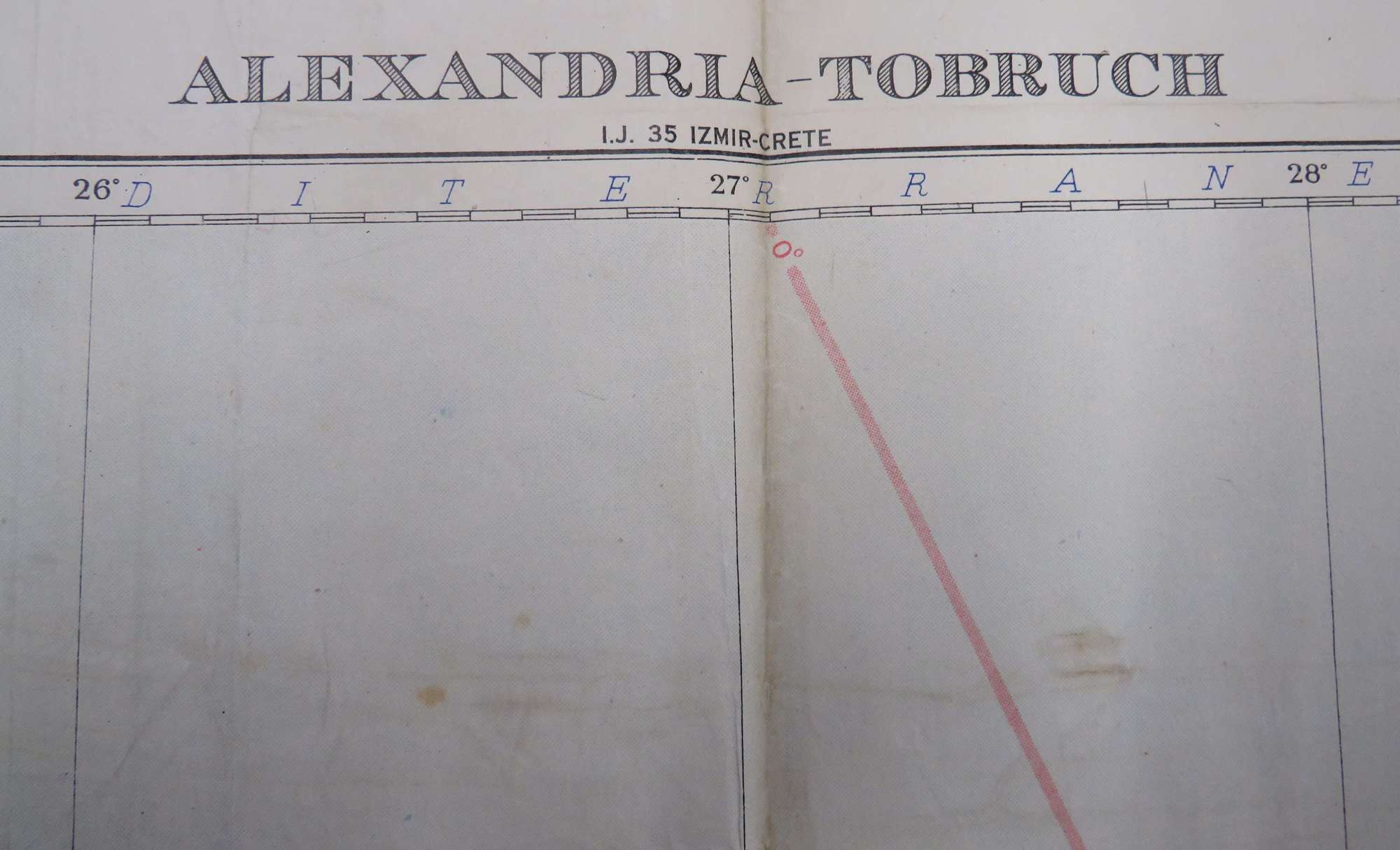 WW2 Tobruk - Alexandria Field Map