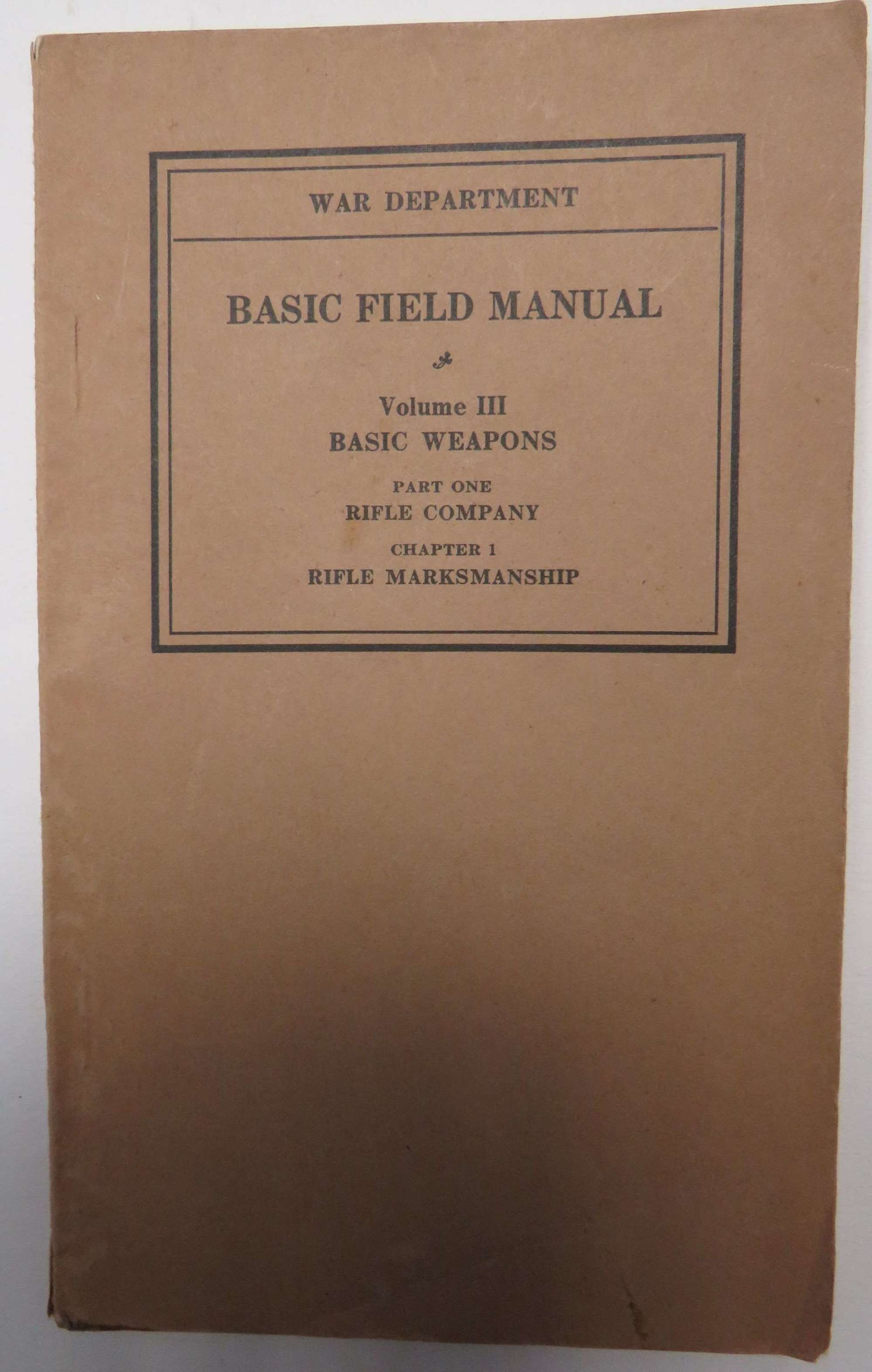 1932 American Rifle Instruction Manual