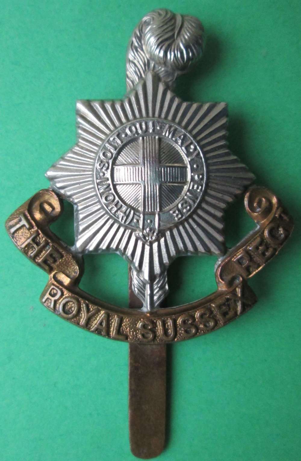 A ROYAL SUFFOLK REGIMENT CAP BADGE