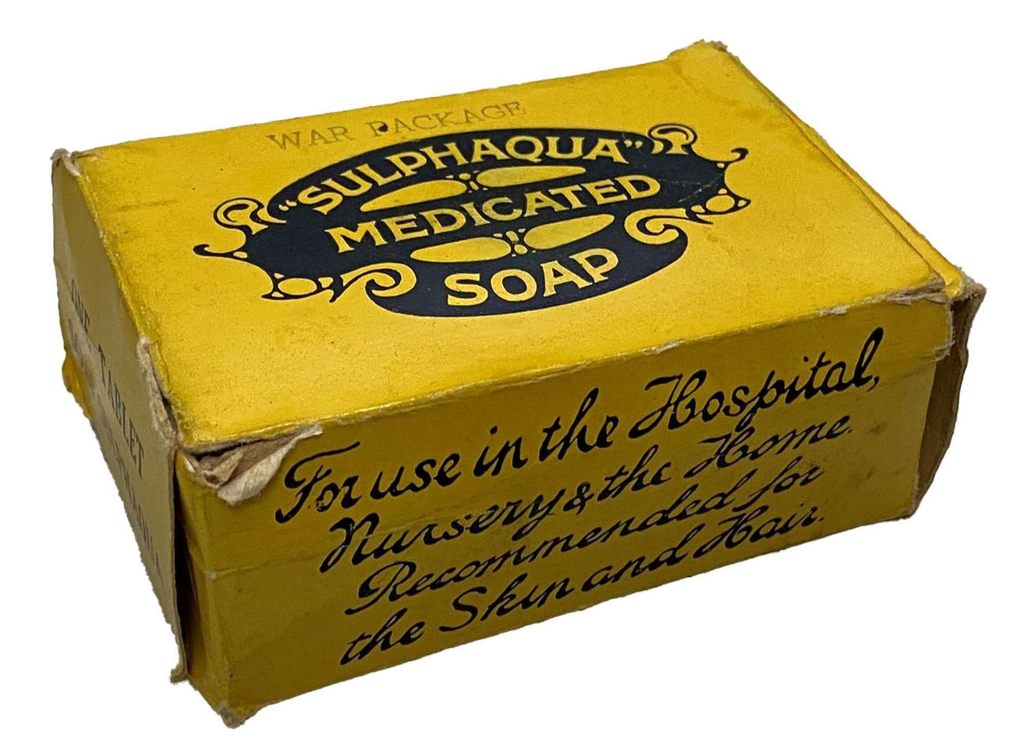 Original WW2 War Package 'Sulphaqua' Medicated Soap