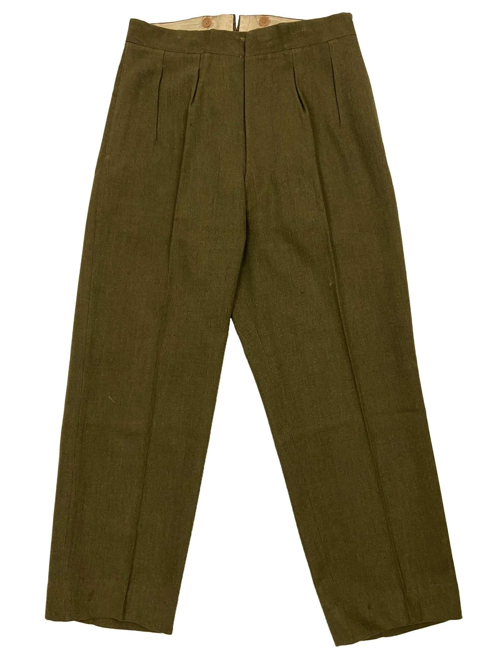 Original 1940s British Army Officers Service Dress Trousers