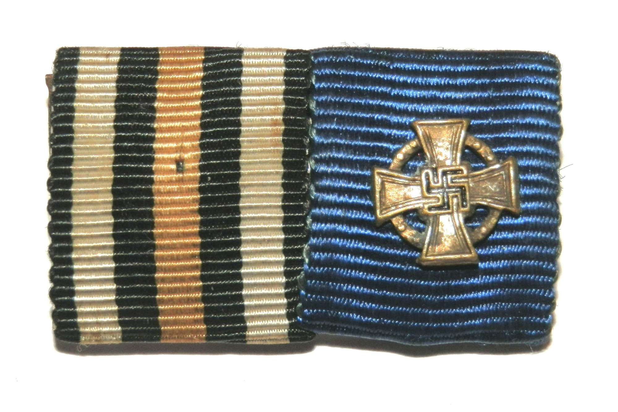 Cross of Honour 1914-18 & 25yr Faithful Long Service Ribbon Bar.