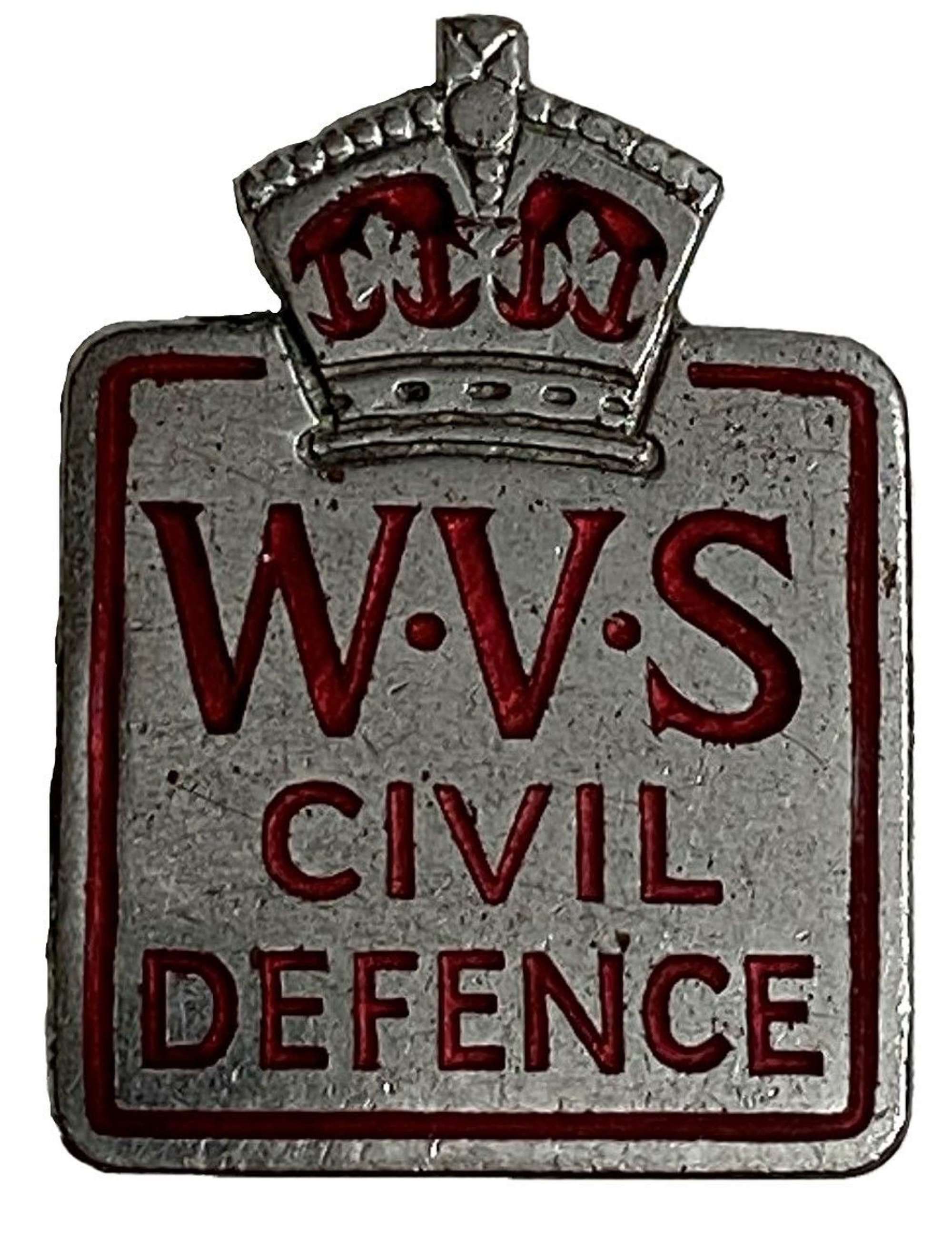 Original W.V.S. Civil Defence Badge