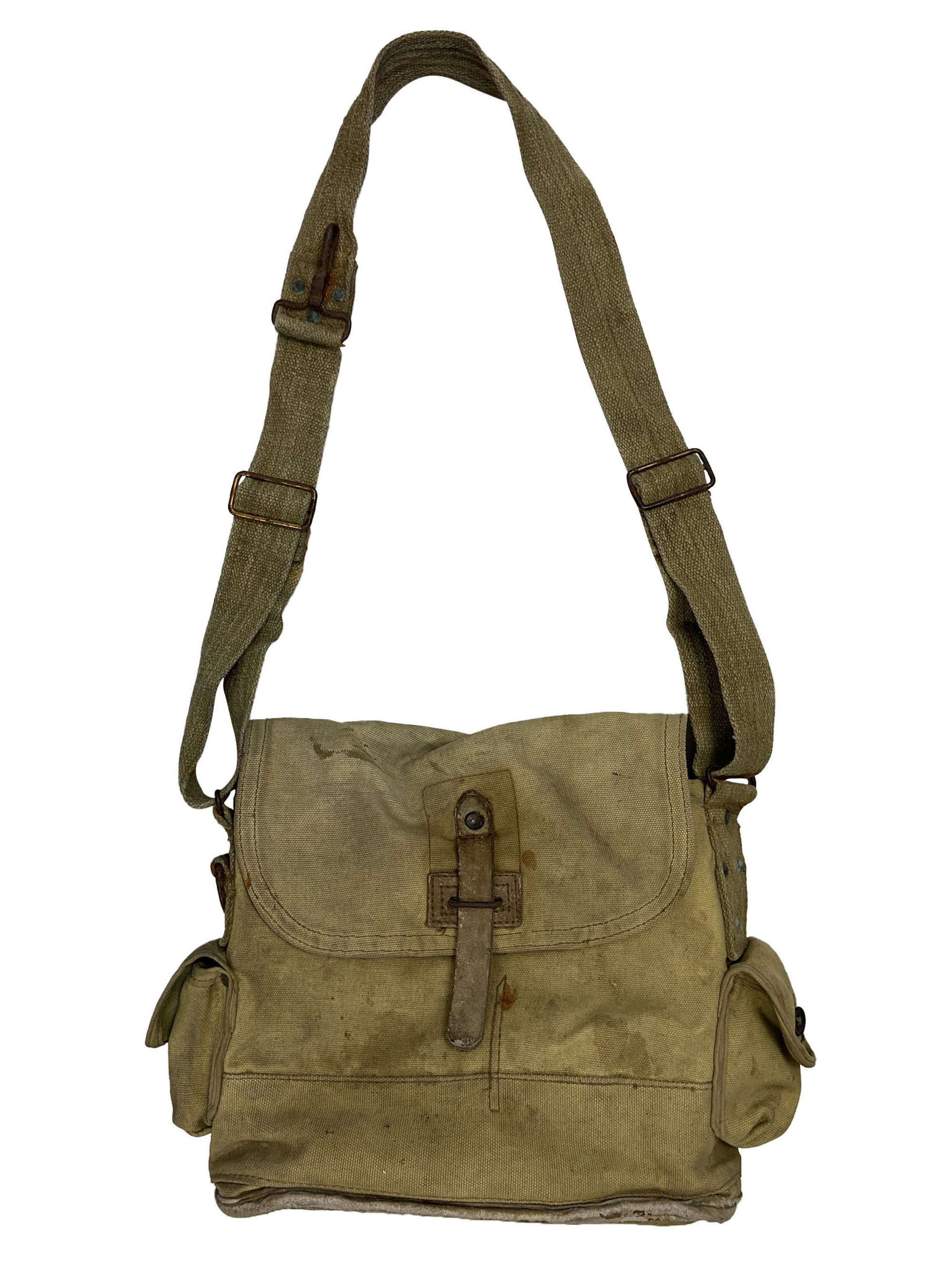 Original 1940 Dated French Army Gas Mask Bag