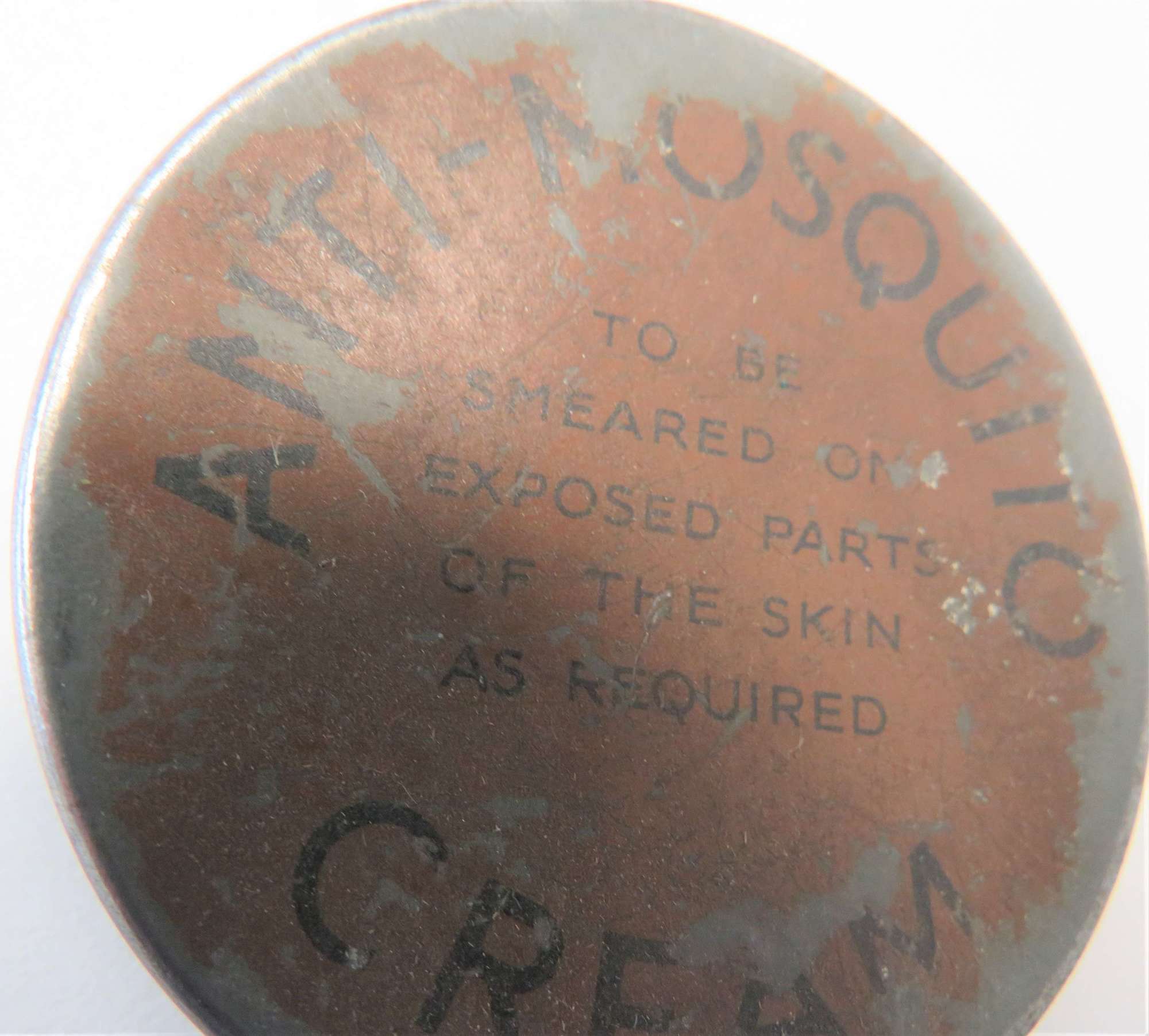 WW2 Tropical Anti- Mosquito Cream Tin