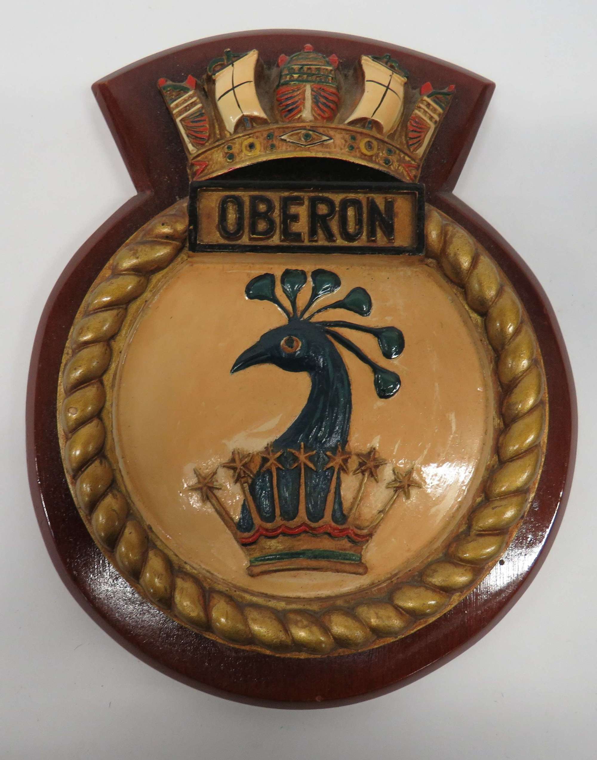 Royal Navy Ships Crest H.M.S Oberon