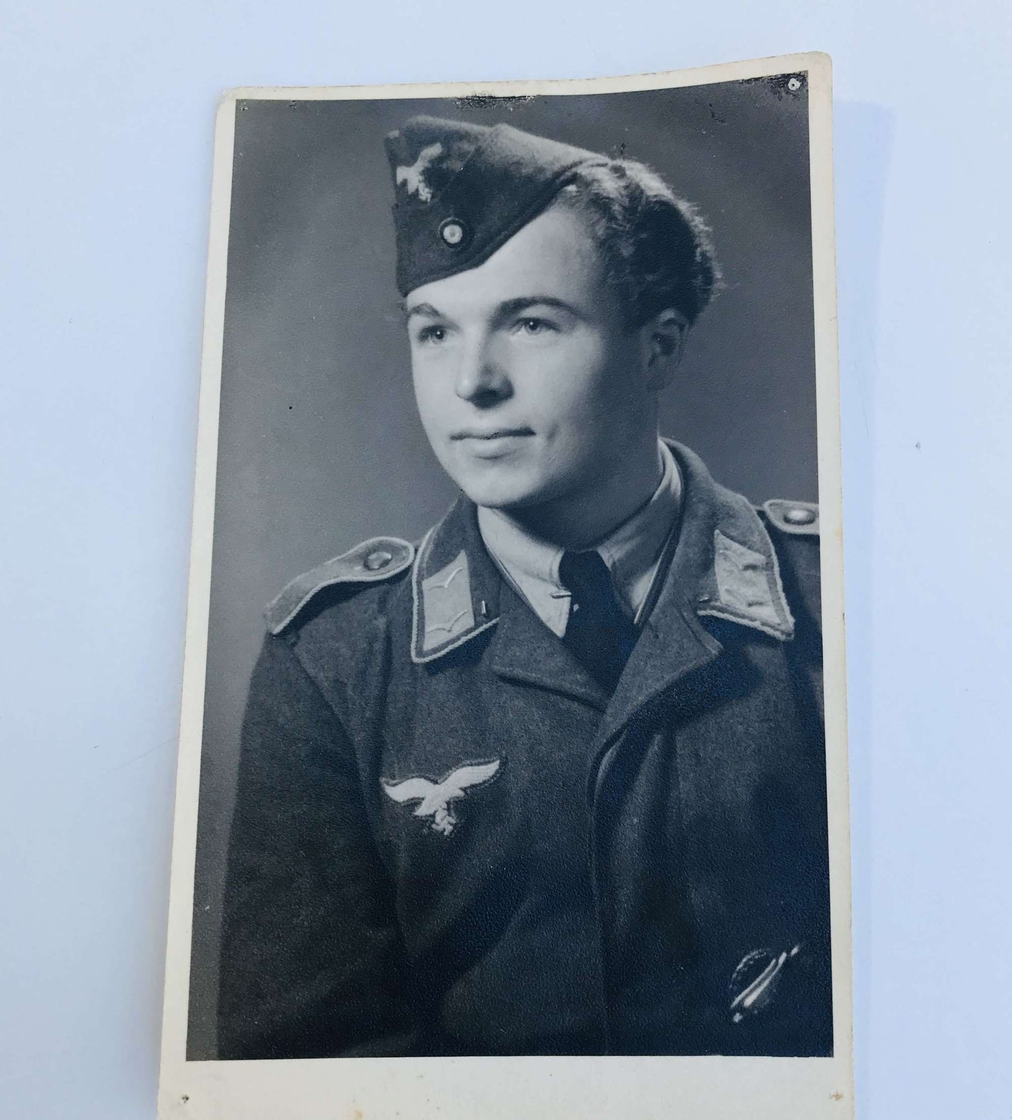 Portrait image of Fallschirmjager Wearing a forage  cap