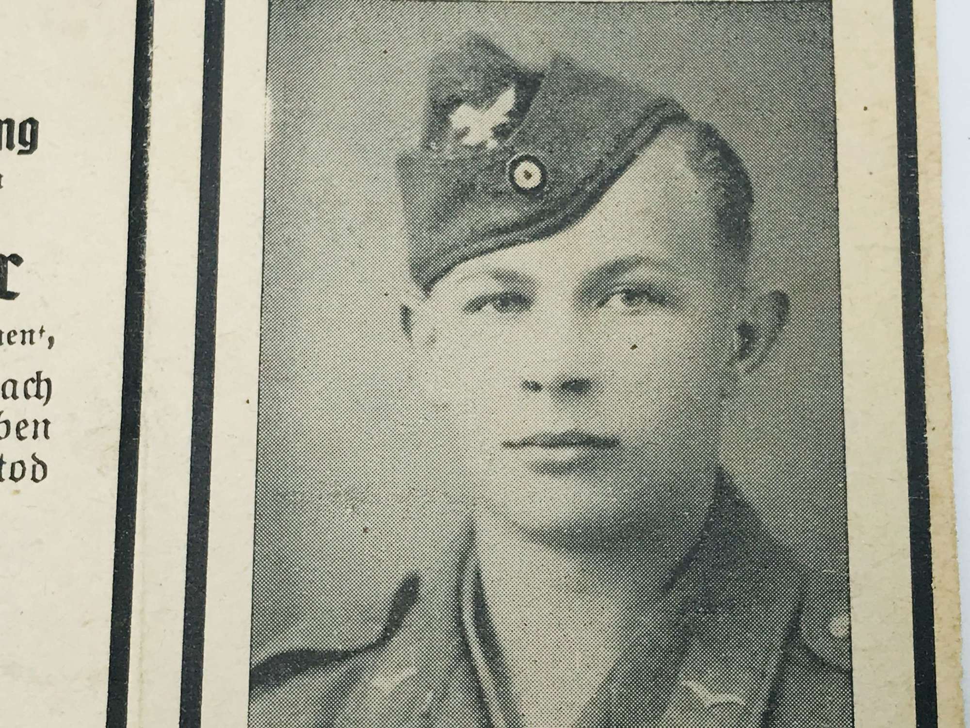 Fallschirmjager Memorial card