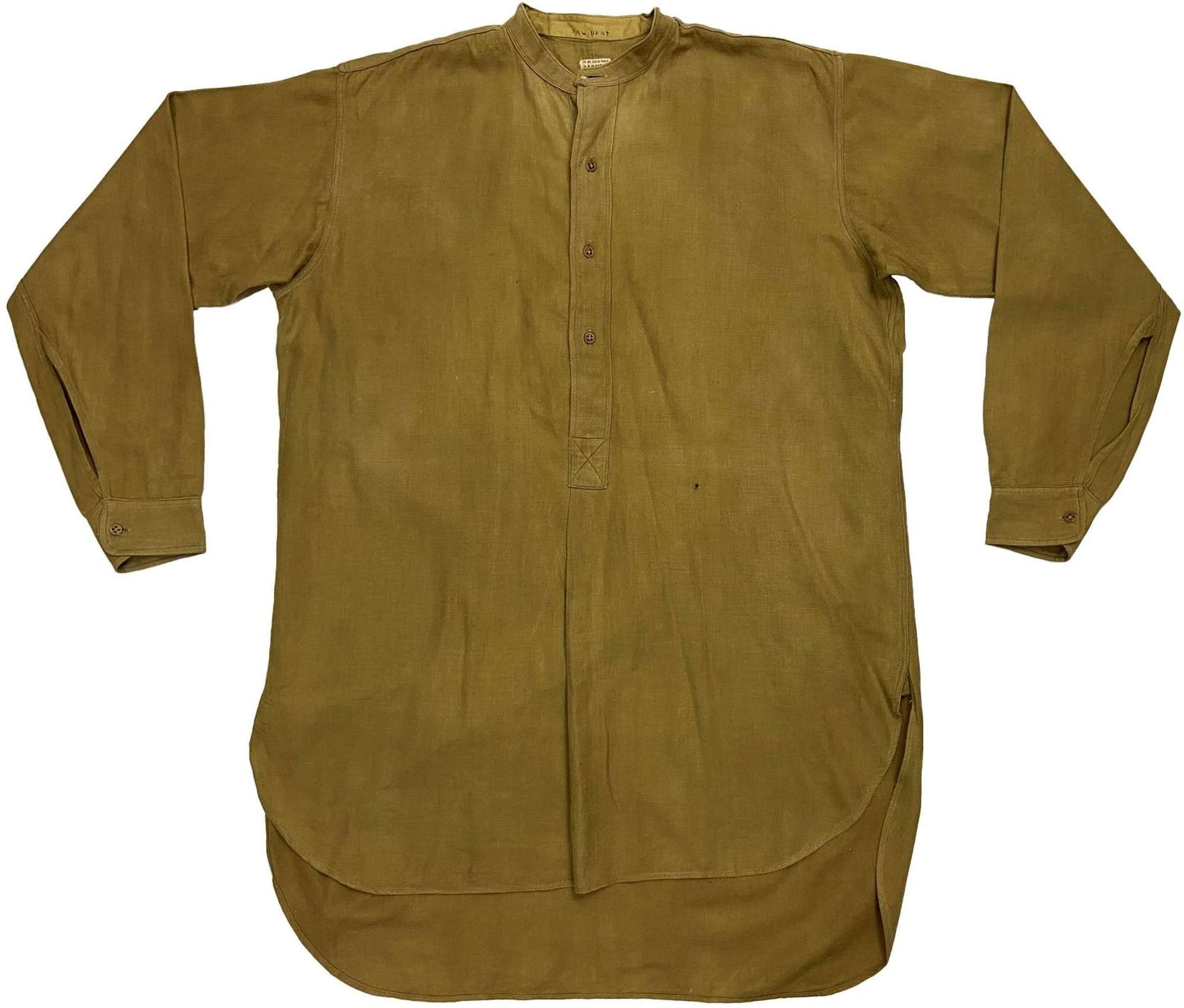 Original WW2 British Army Officers Collarless Shirt - Welsh Guards
