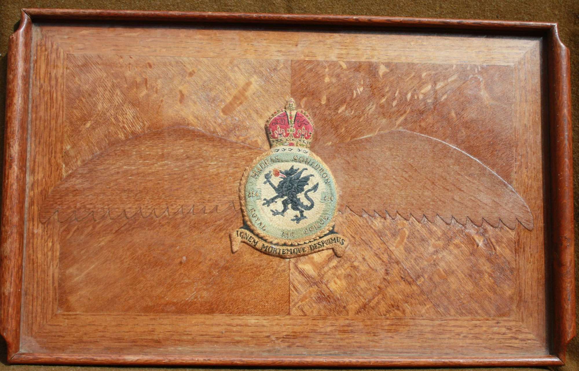 A NICE LARGE SIZE RAF 234 SQUADRON ( MADRASS ) TRAY