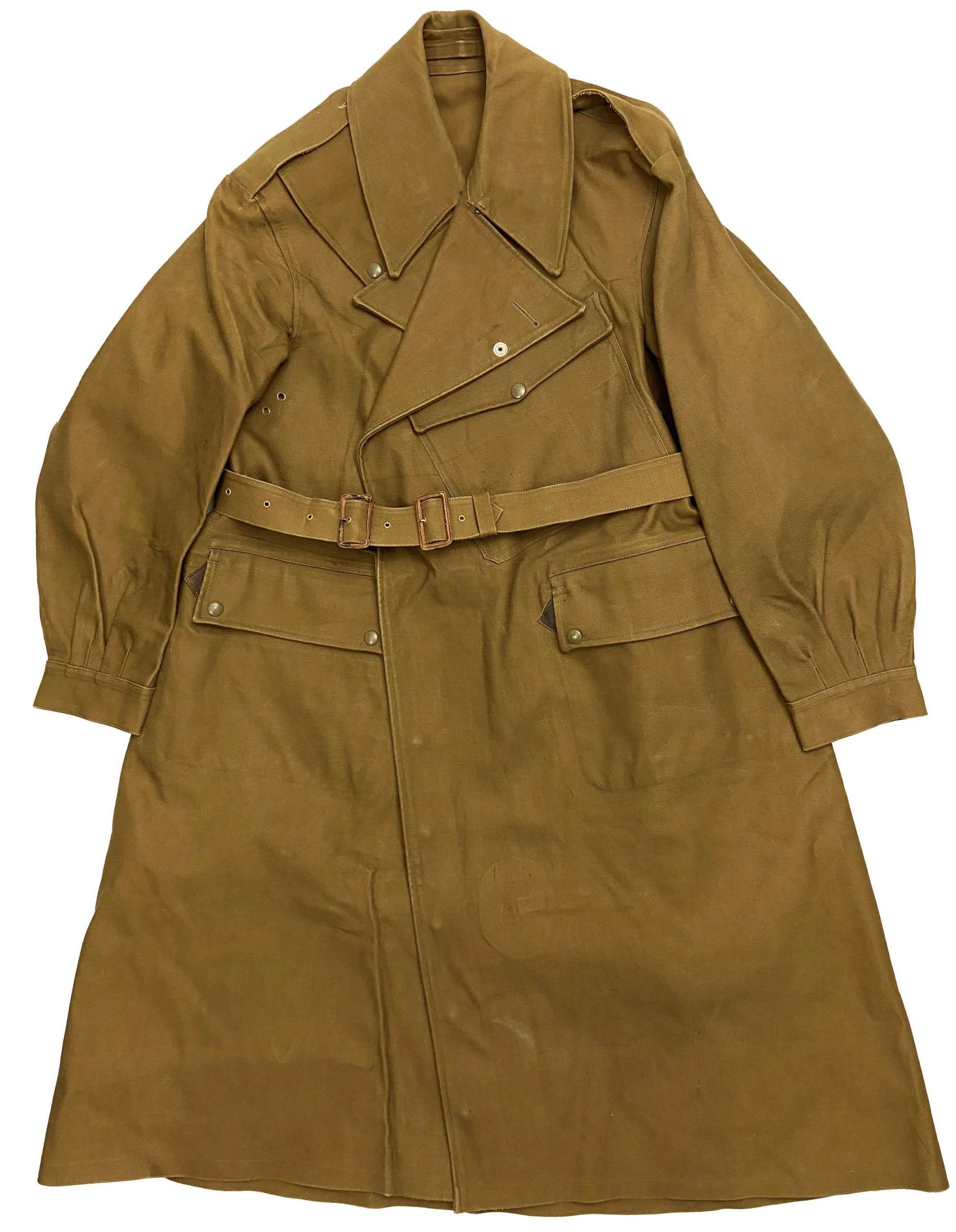 Original 1942 Dated British Army Dispatch Riders Coat - Size 8