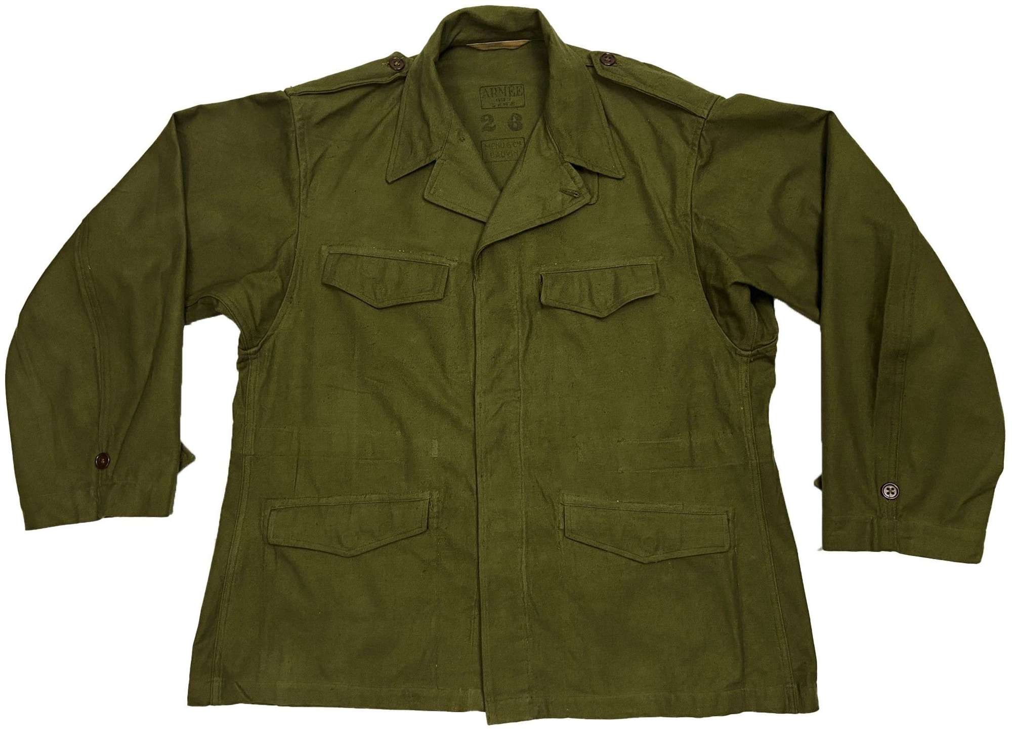 Original 1952 Dated French Army M47 Tunic