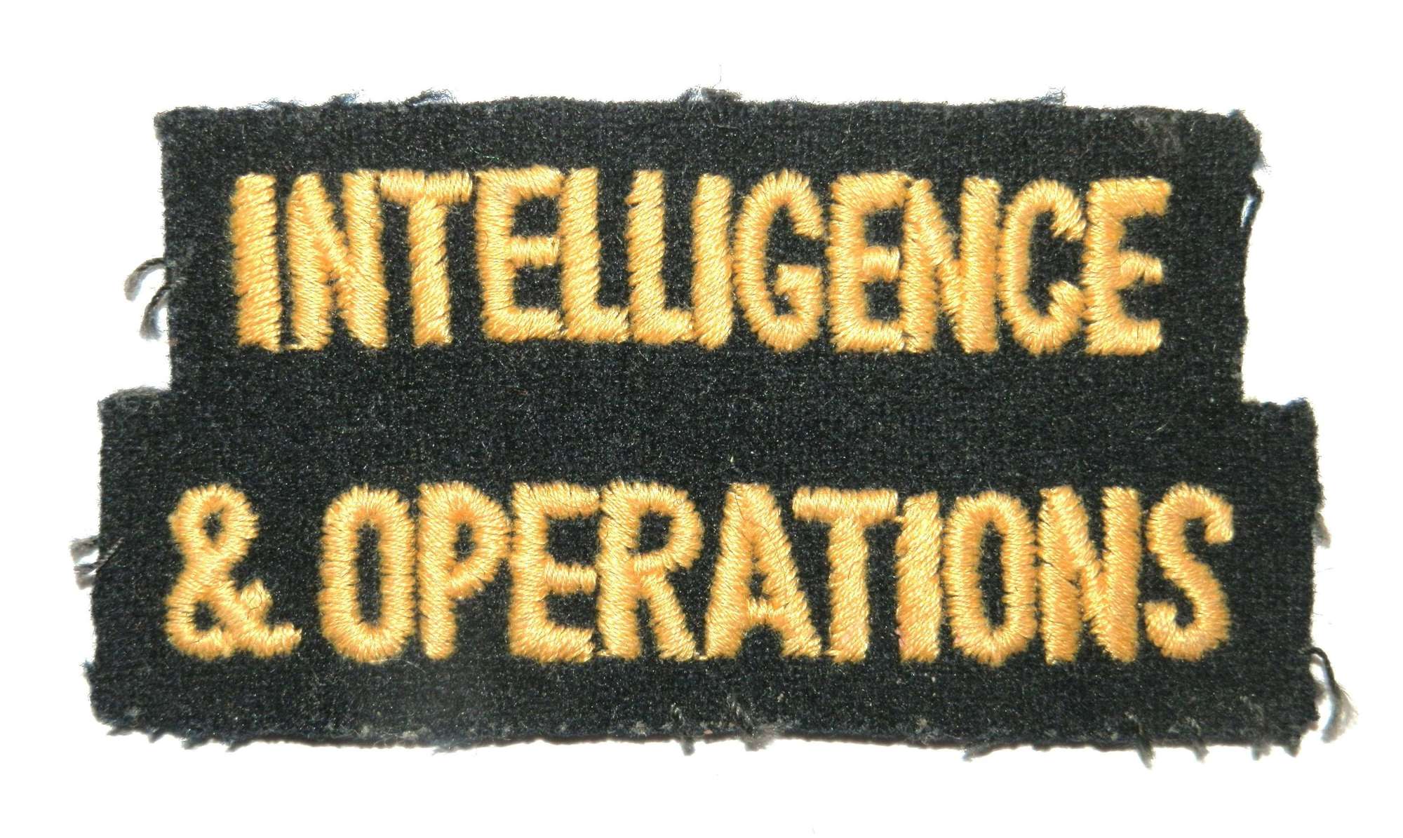 Intelligence & Operations Cloth Shoulder Title.