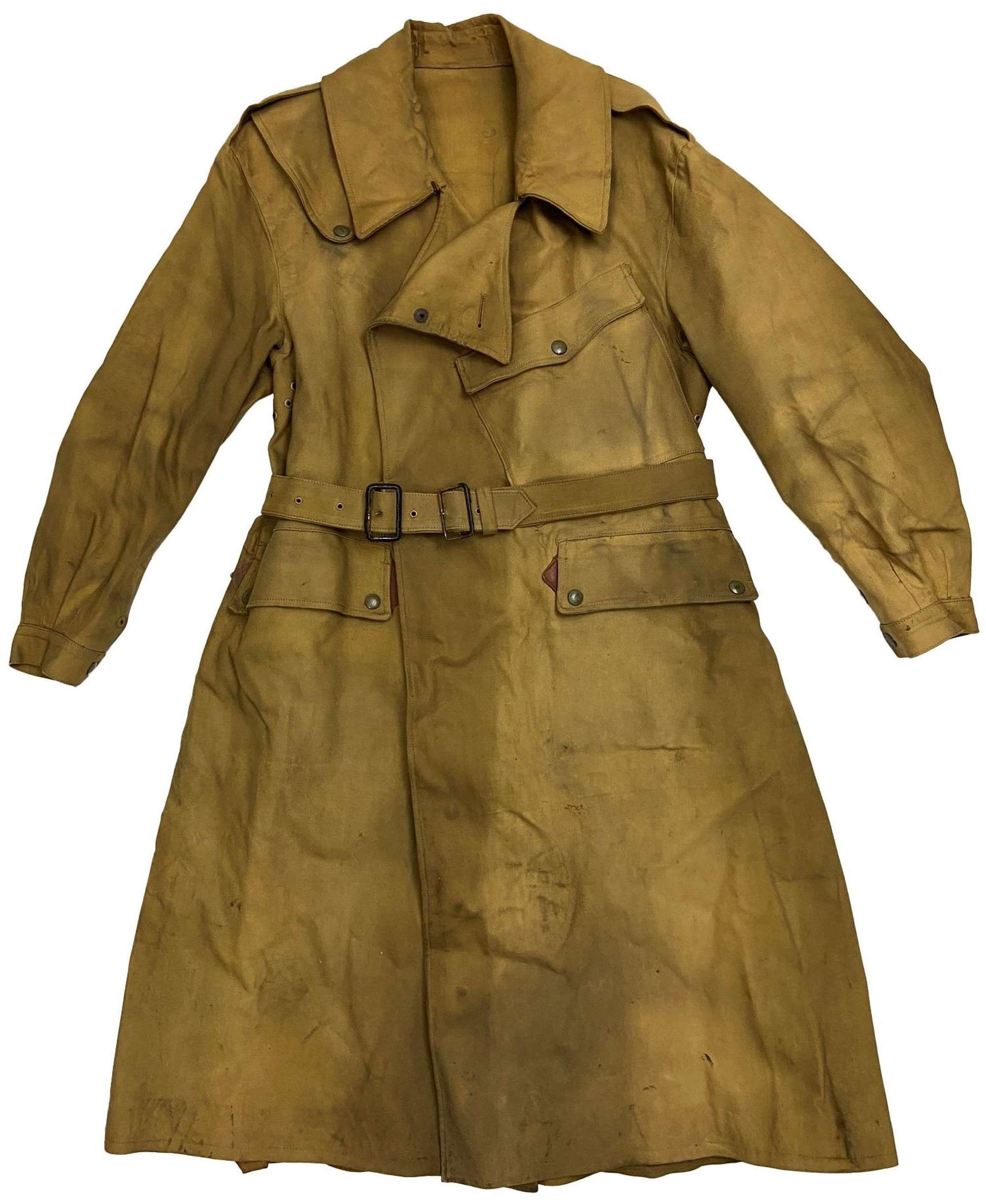 Original 1943 Dated British Army Dispatch Riders Coat by 'Albert Gill'
