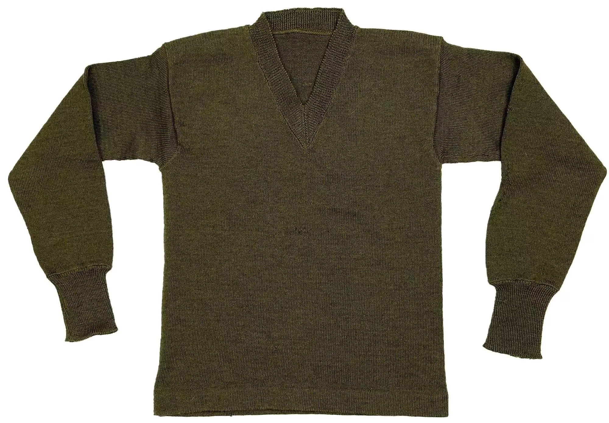 Original 1951 Dated British Army V Neck Jumper - Size 2 in smocks and tops