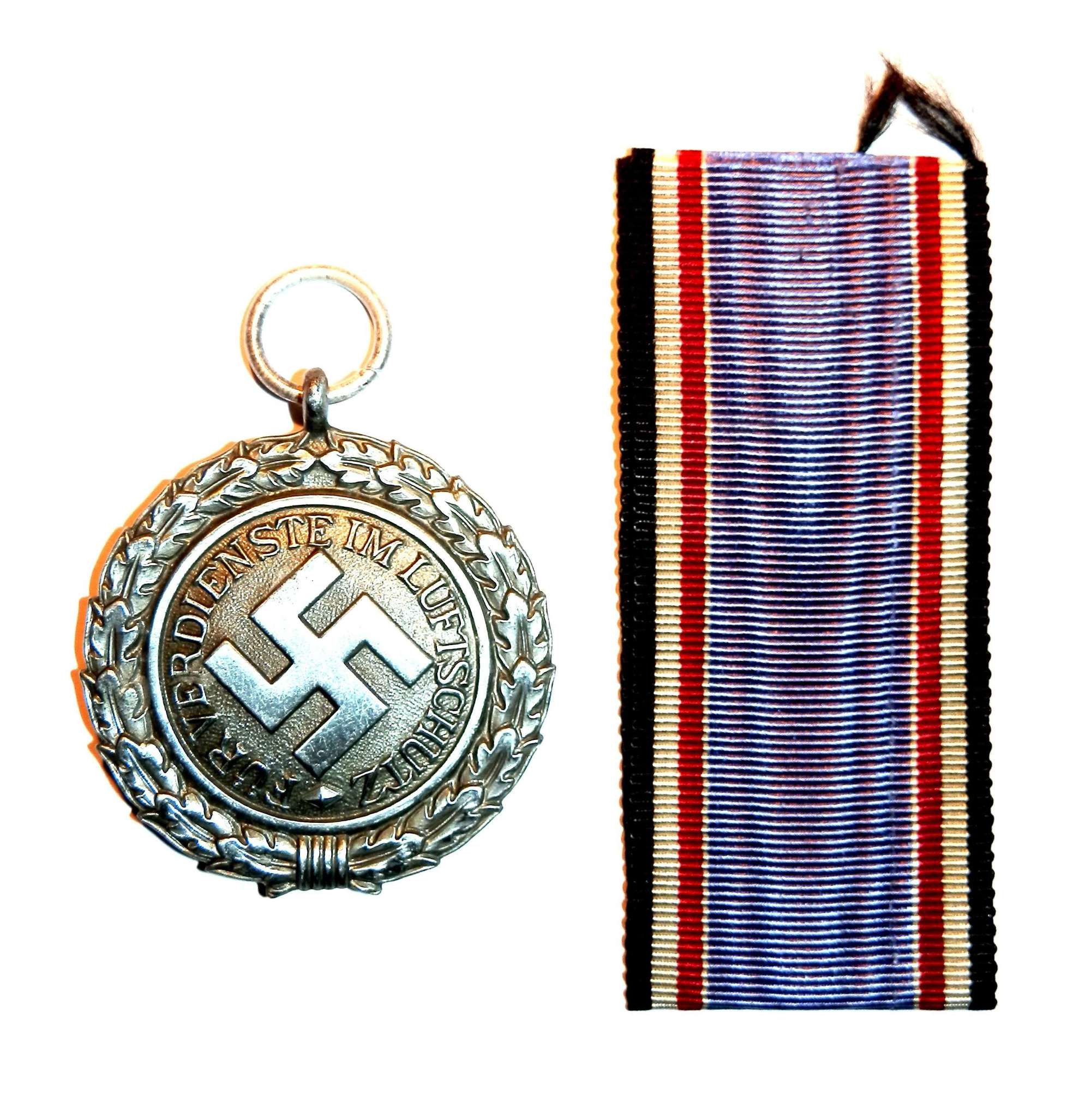 German Air Raid Warden 2nd Level Medal.