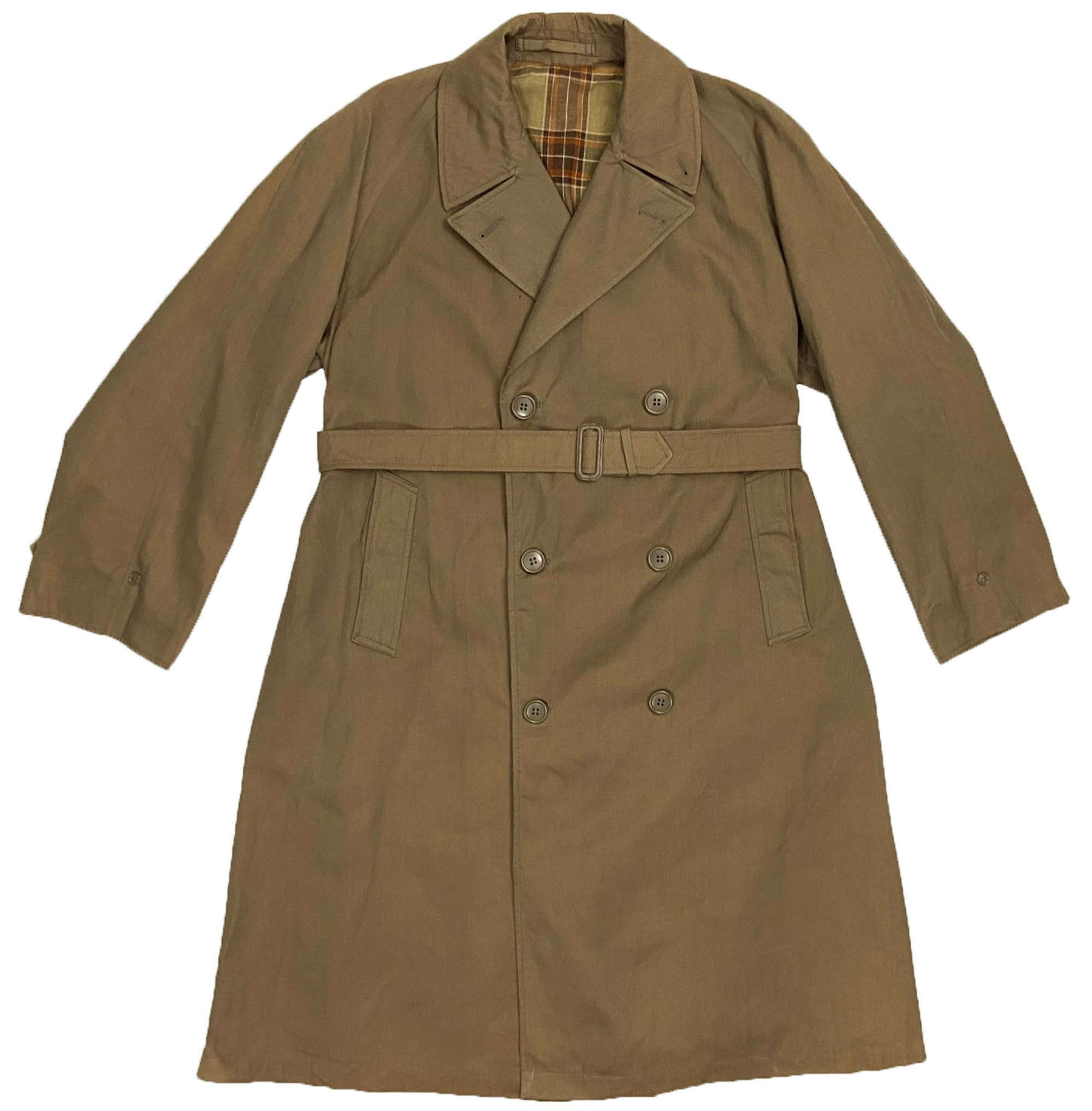 Original 1956 Dated Demobilised Servicemen's Double Breasted Raincoat