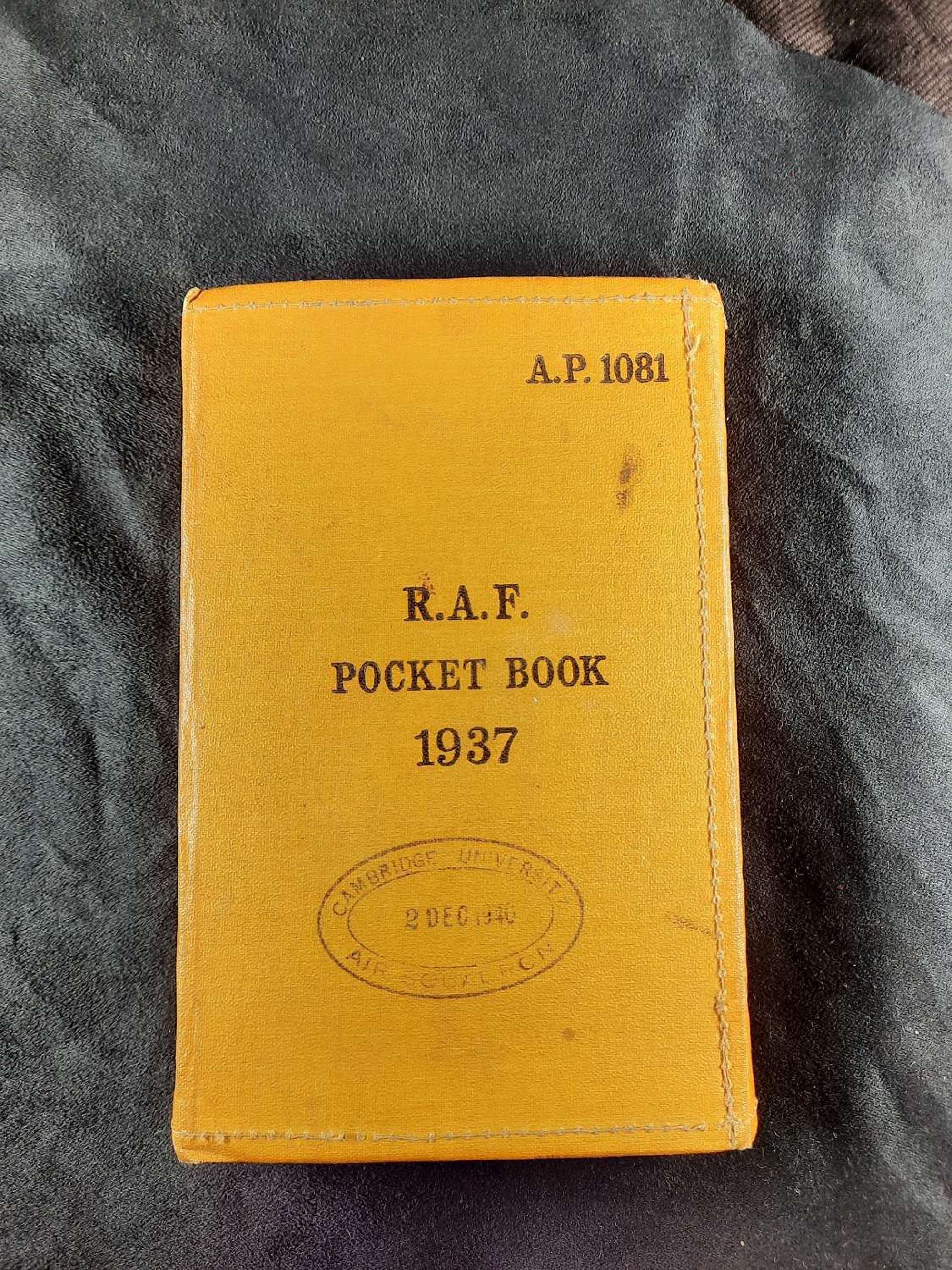 RAF 1937 Pocket Book