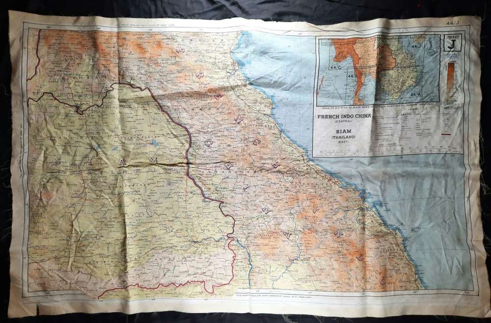 RAF Escape & Evasion map 44J/K