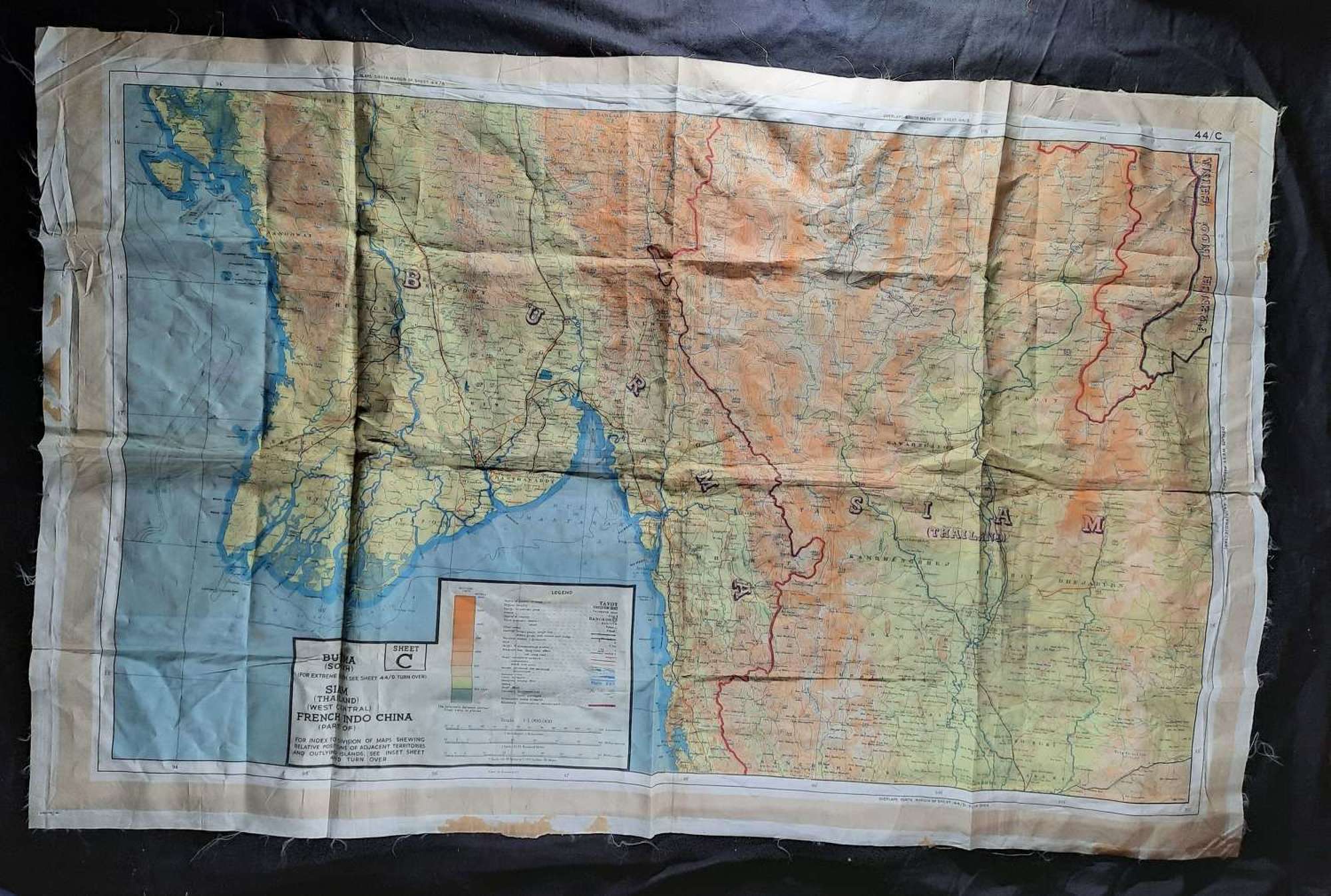 RAF Escape and Evasion Map Sheet 44C/D