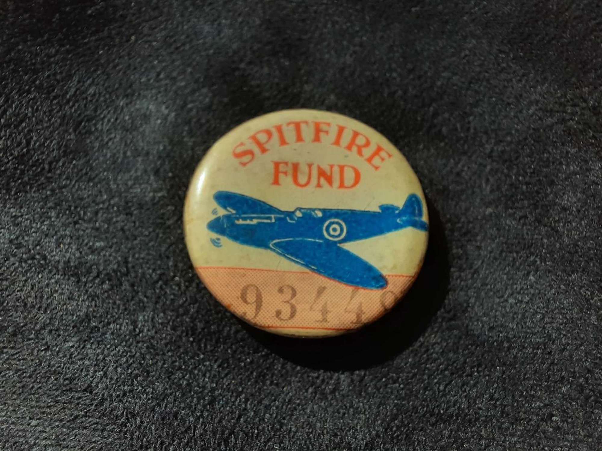 Spitfire Fund Button Badge