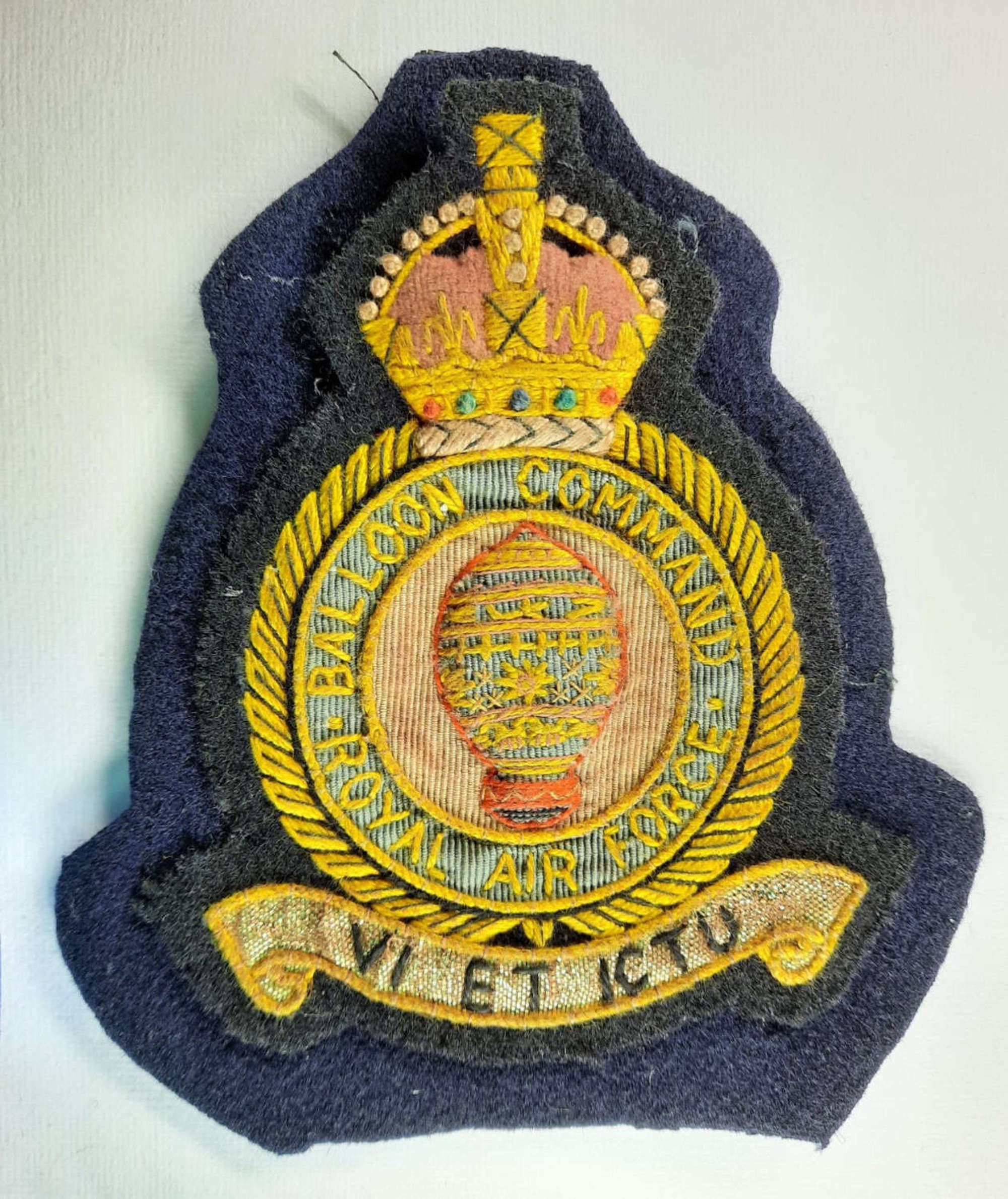 WW2 RAF Balloon Command Blazer Badge