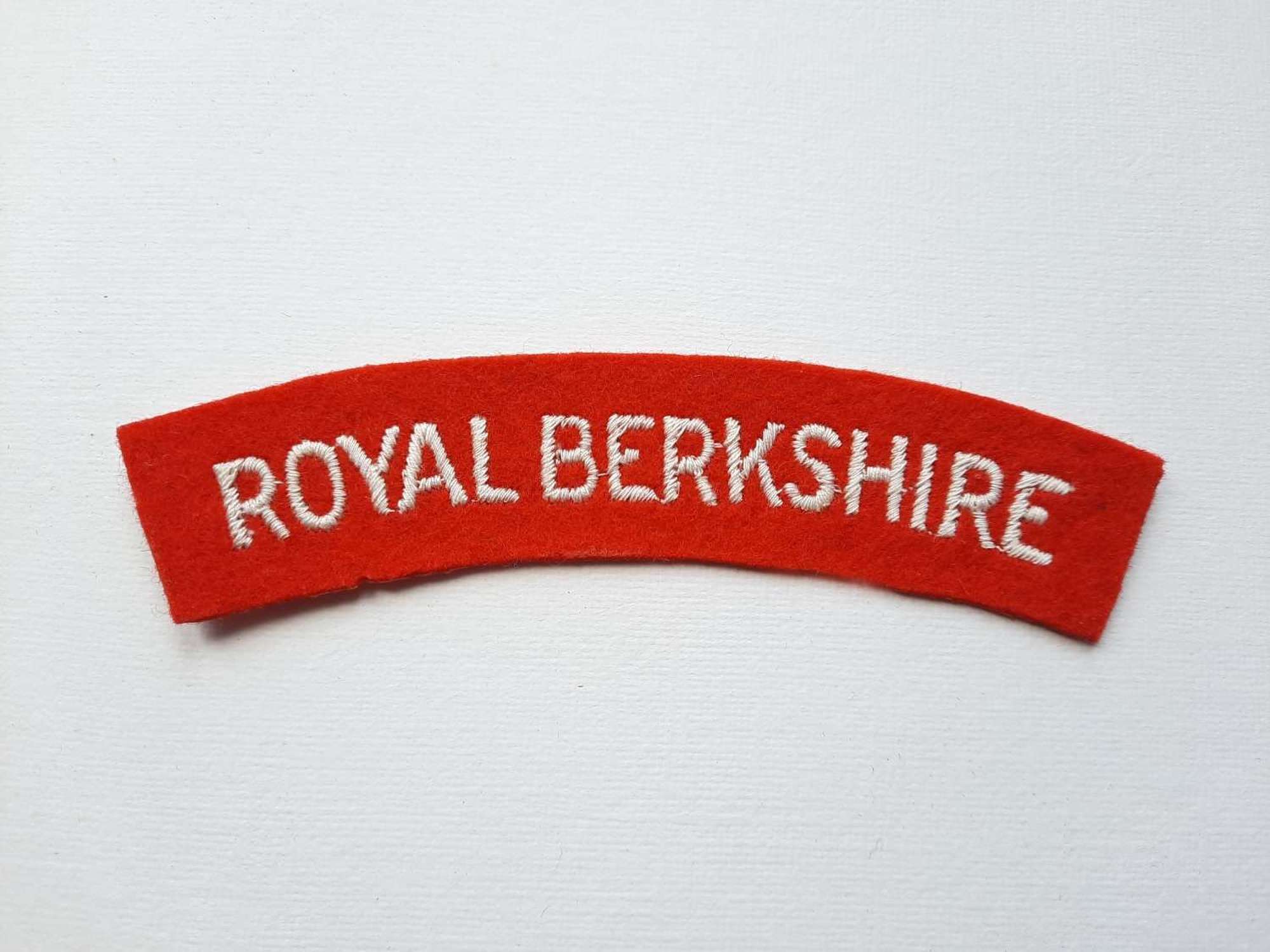 Royal Berkshire Regiment Shoulder Title