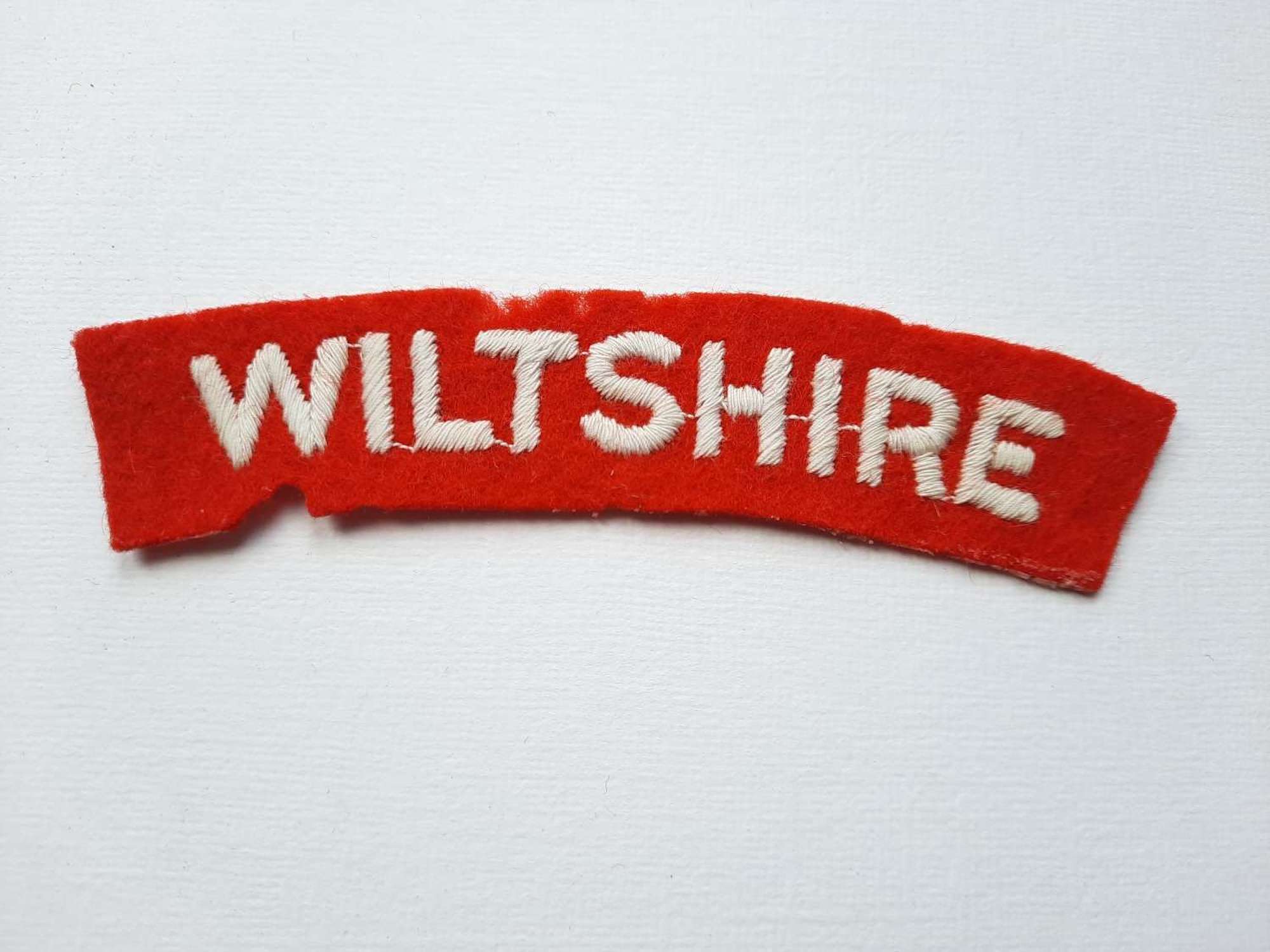 Wiltshire Regiment Shoulder Title
