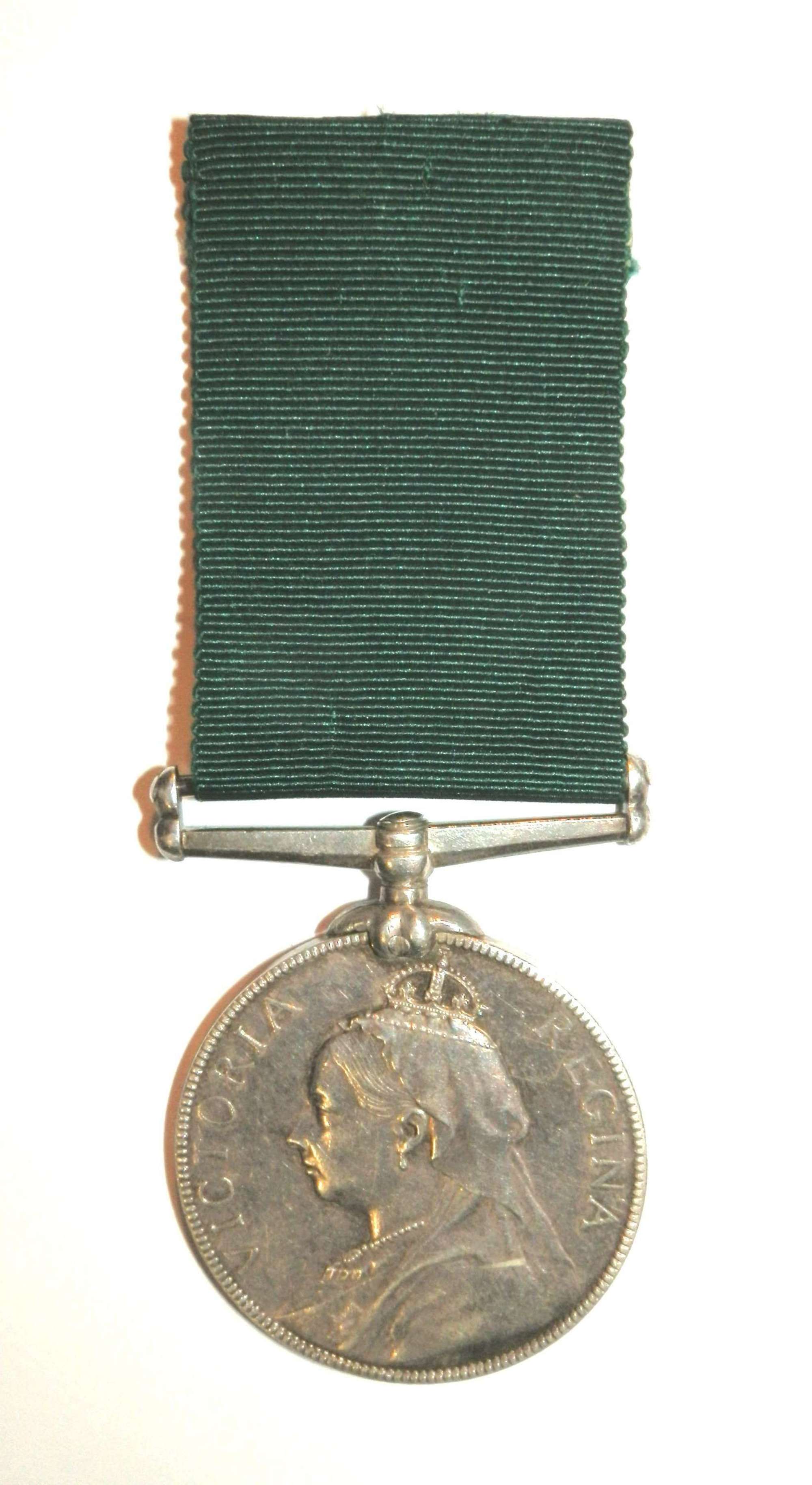 Volunteer L.S. Medal. Pte. J. Brock. 1st Vol. Bn. Dev. Regt.