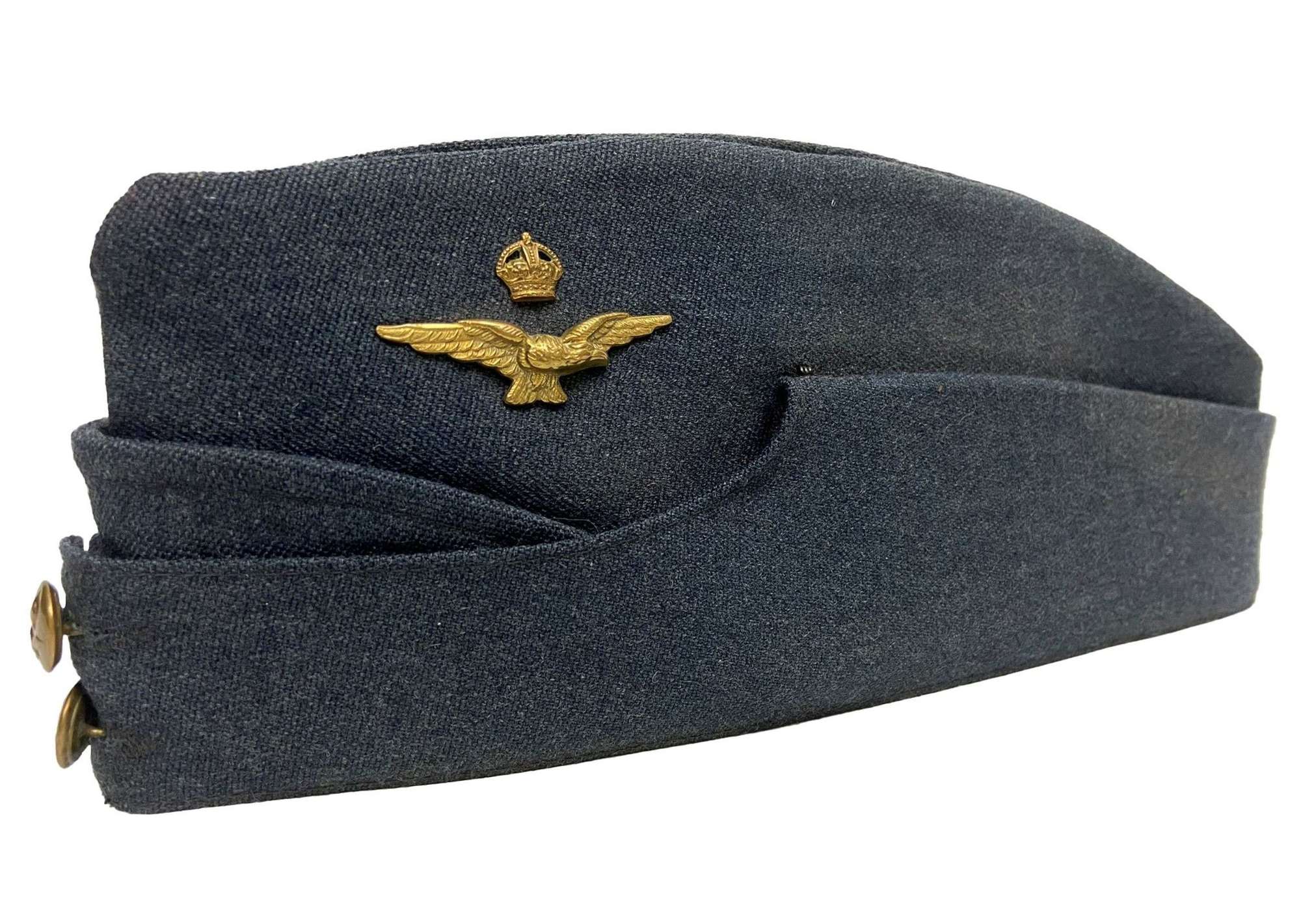 Original WW2 RAF Officers Field Service Cap - Size 7 1/4