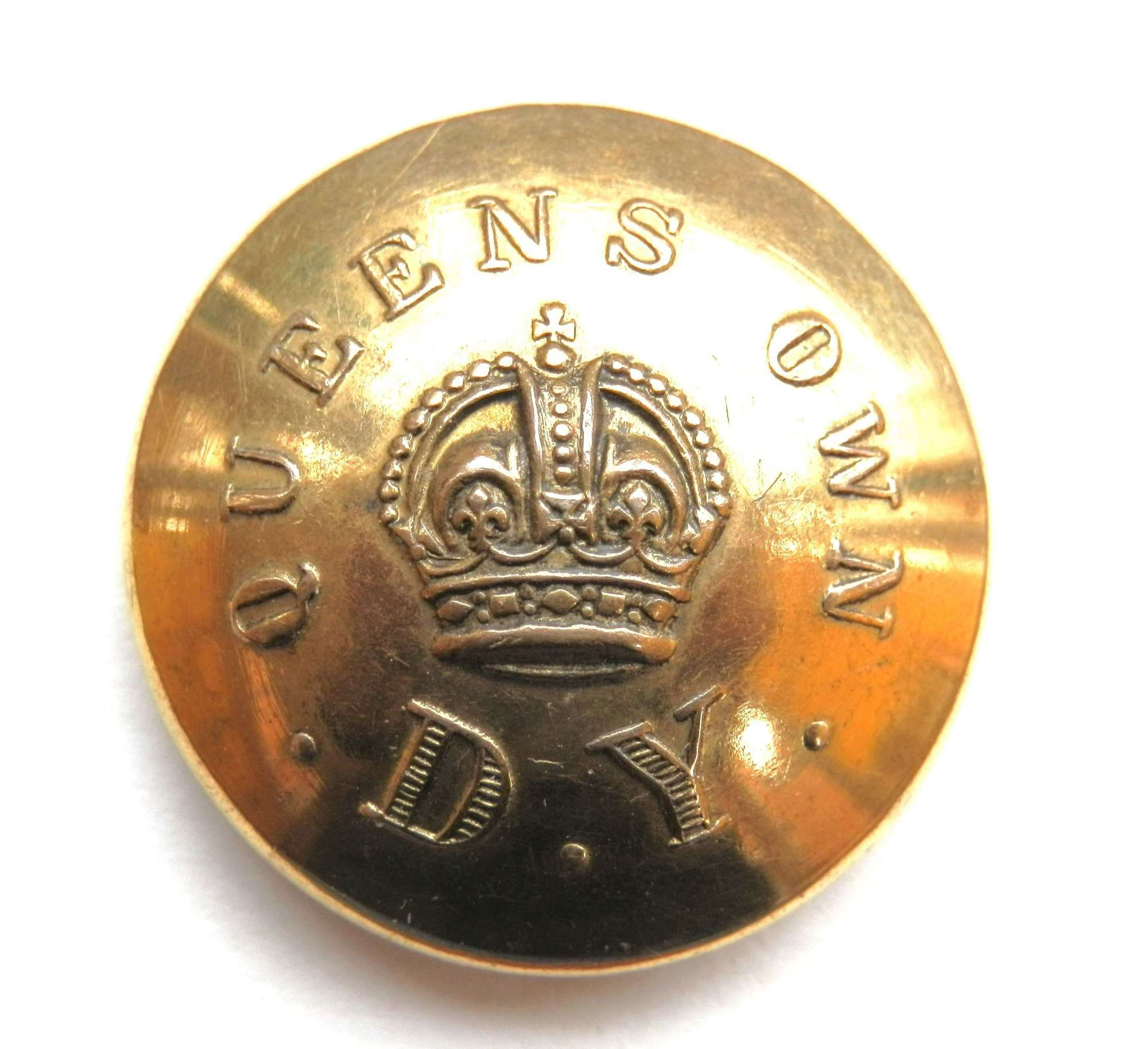 Queens Own Dorset Yeomanry Button.