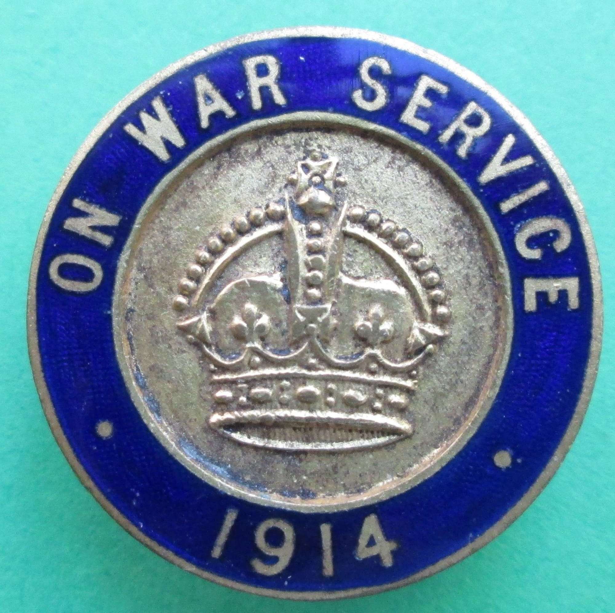 1914 ON WAR SERVICE BADGE