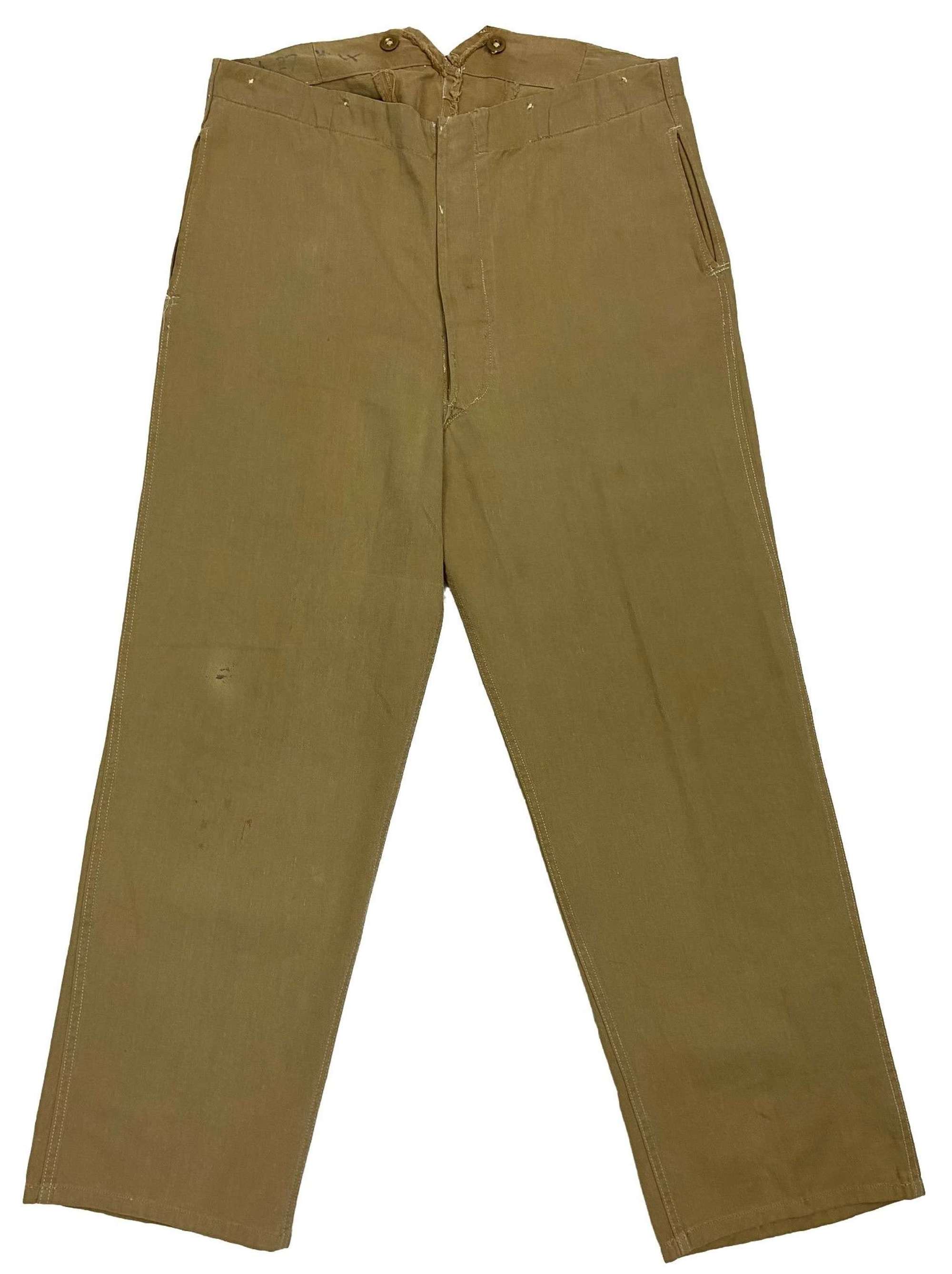 Original 1943 Dated RAF Khaki Drill Trousers