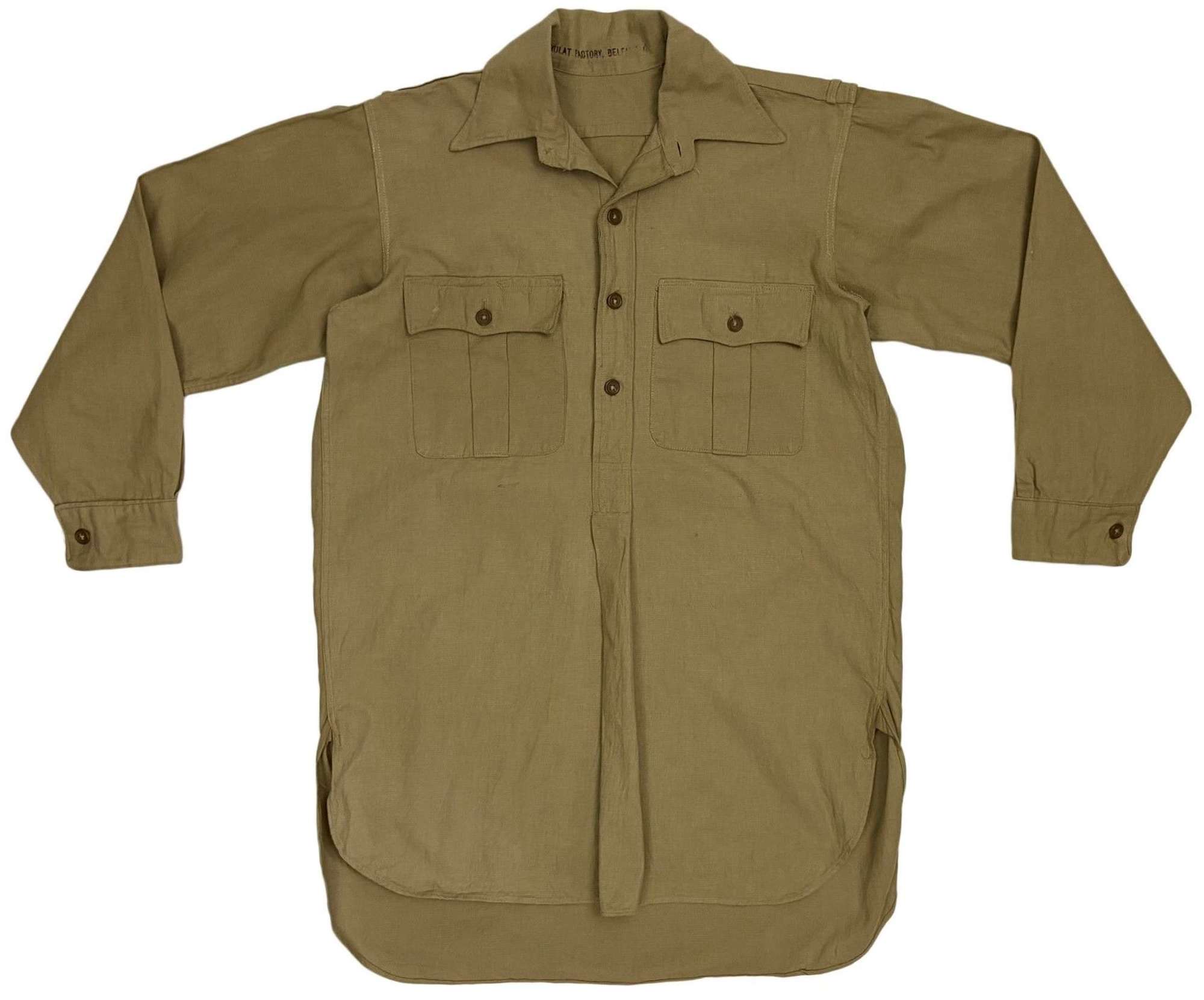 Original WW2 British Khaki Drill Shirt - Size 4