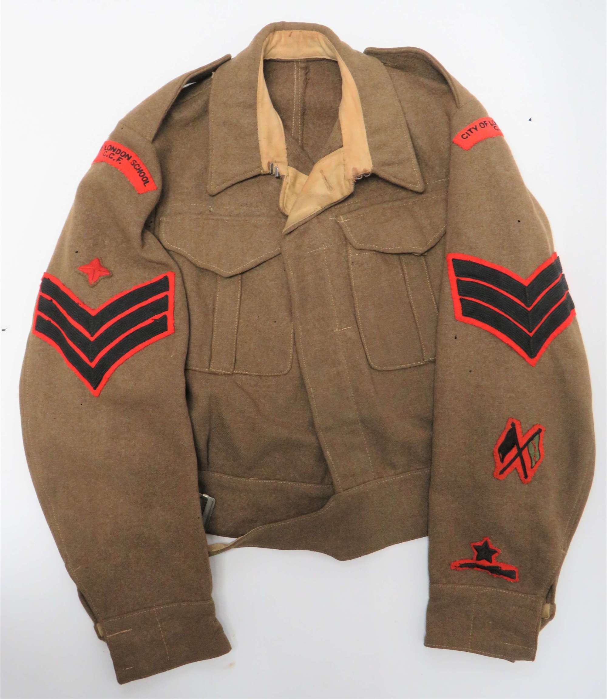 Scarce City of London School C.C.F 1937 Pattern Battledress Jacket