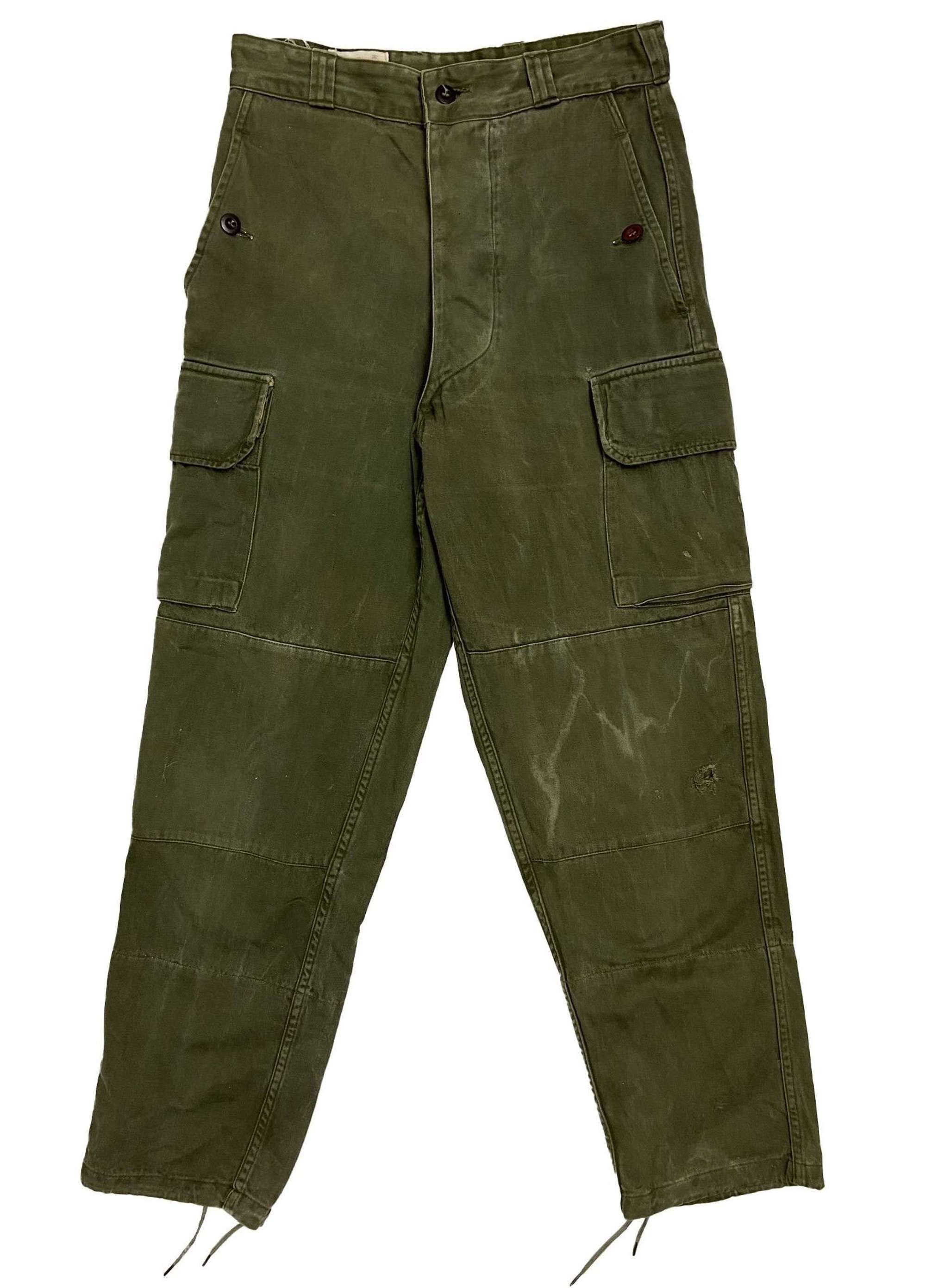 Original 1965 Dated 1964 Model S300 French Army Combat Trousers