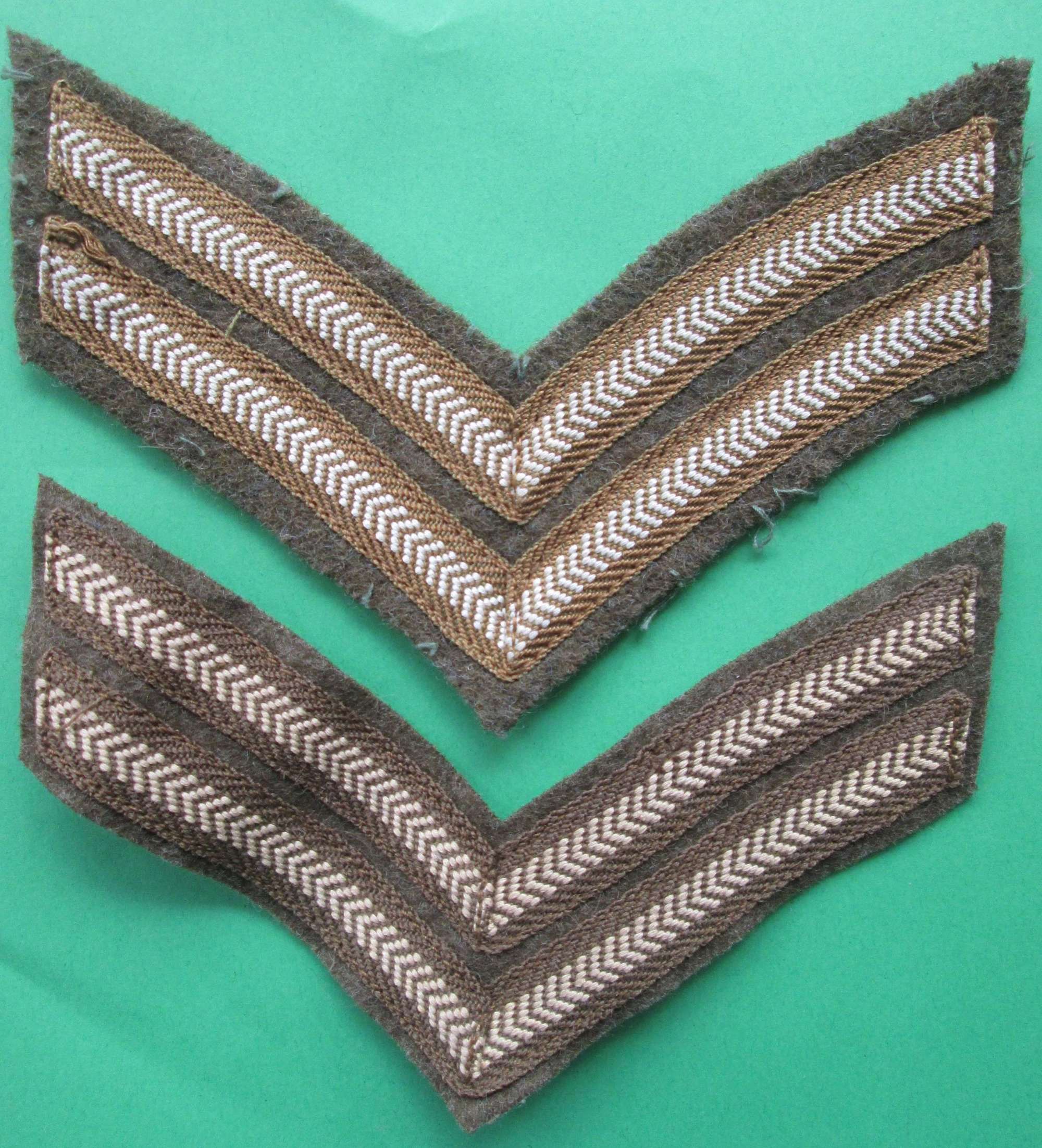 A PAIR OF CORPORALS STRIPS