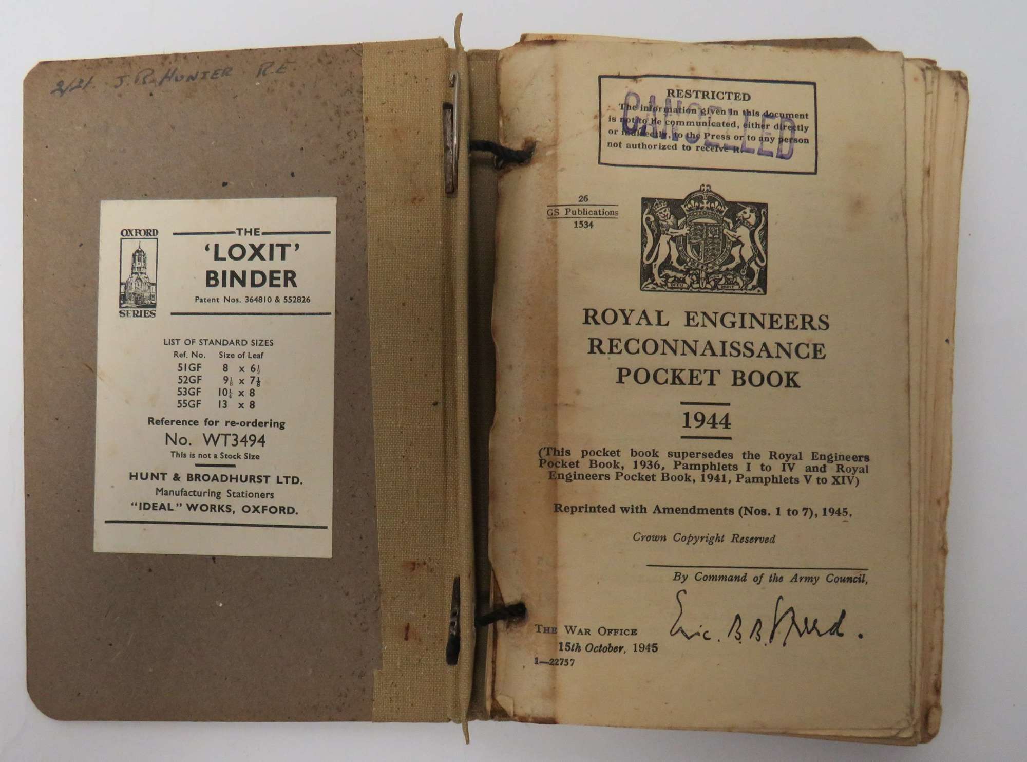 1944 Royal Engineers Reconnaissance Manual
