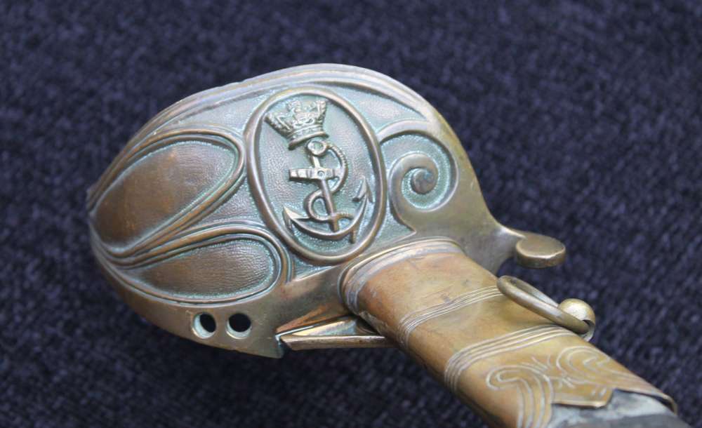 Royal Naval Officers Sword Sold To The Victoria Government Australia