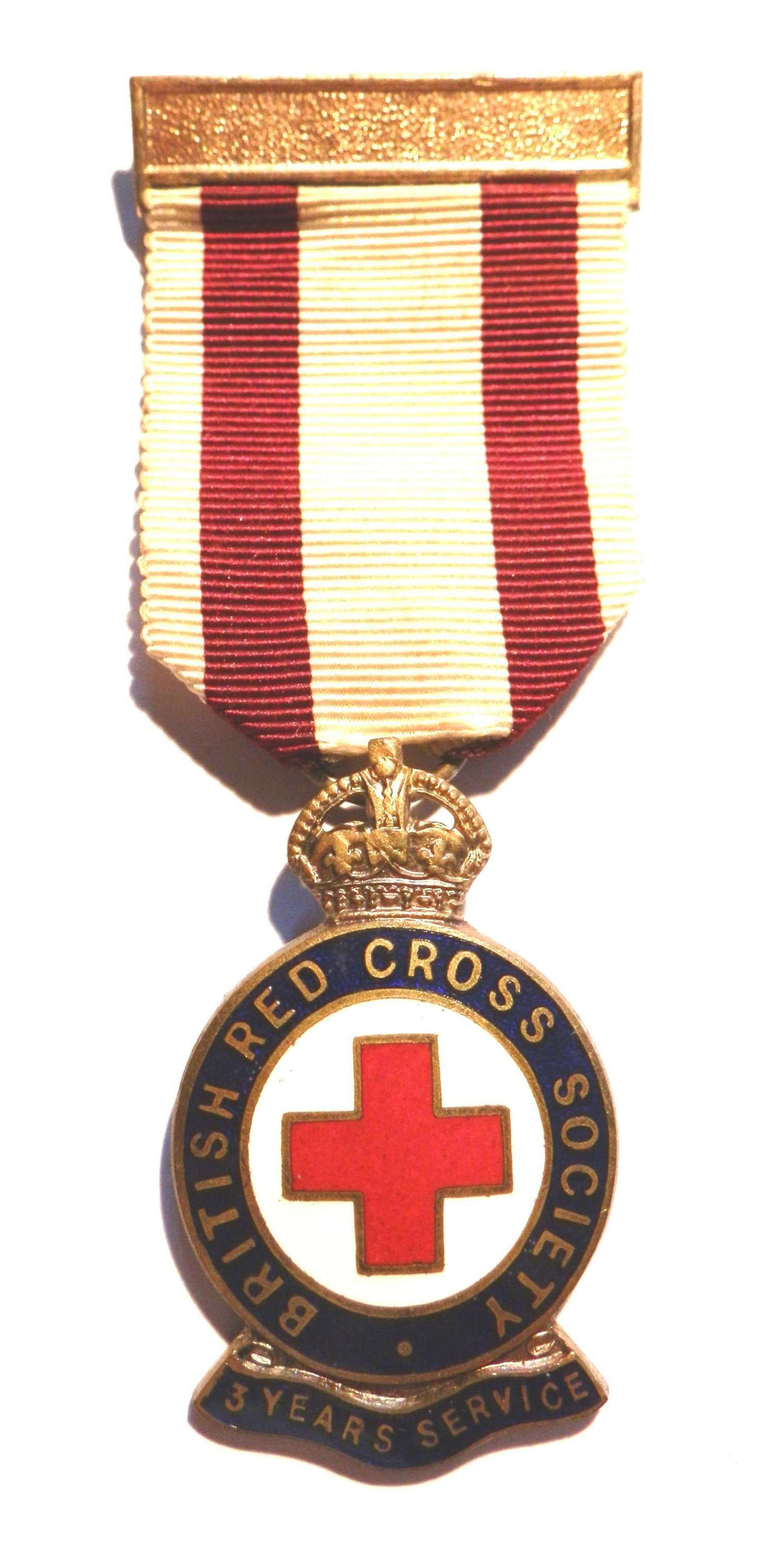 British Red Cross Society, 3 years service.