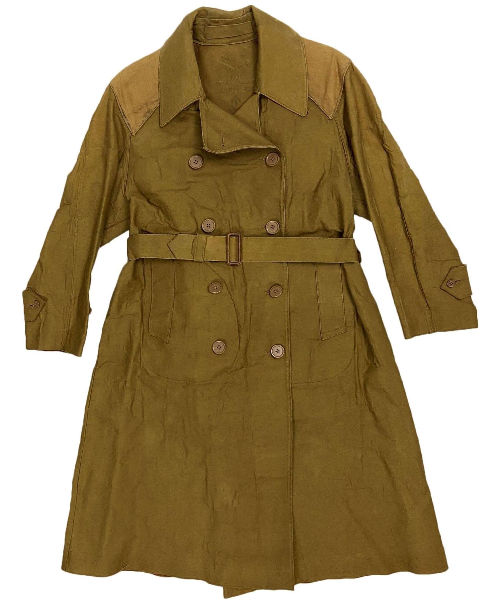 Original Women's Land Army Macintosh Raincoat - Size Small