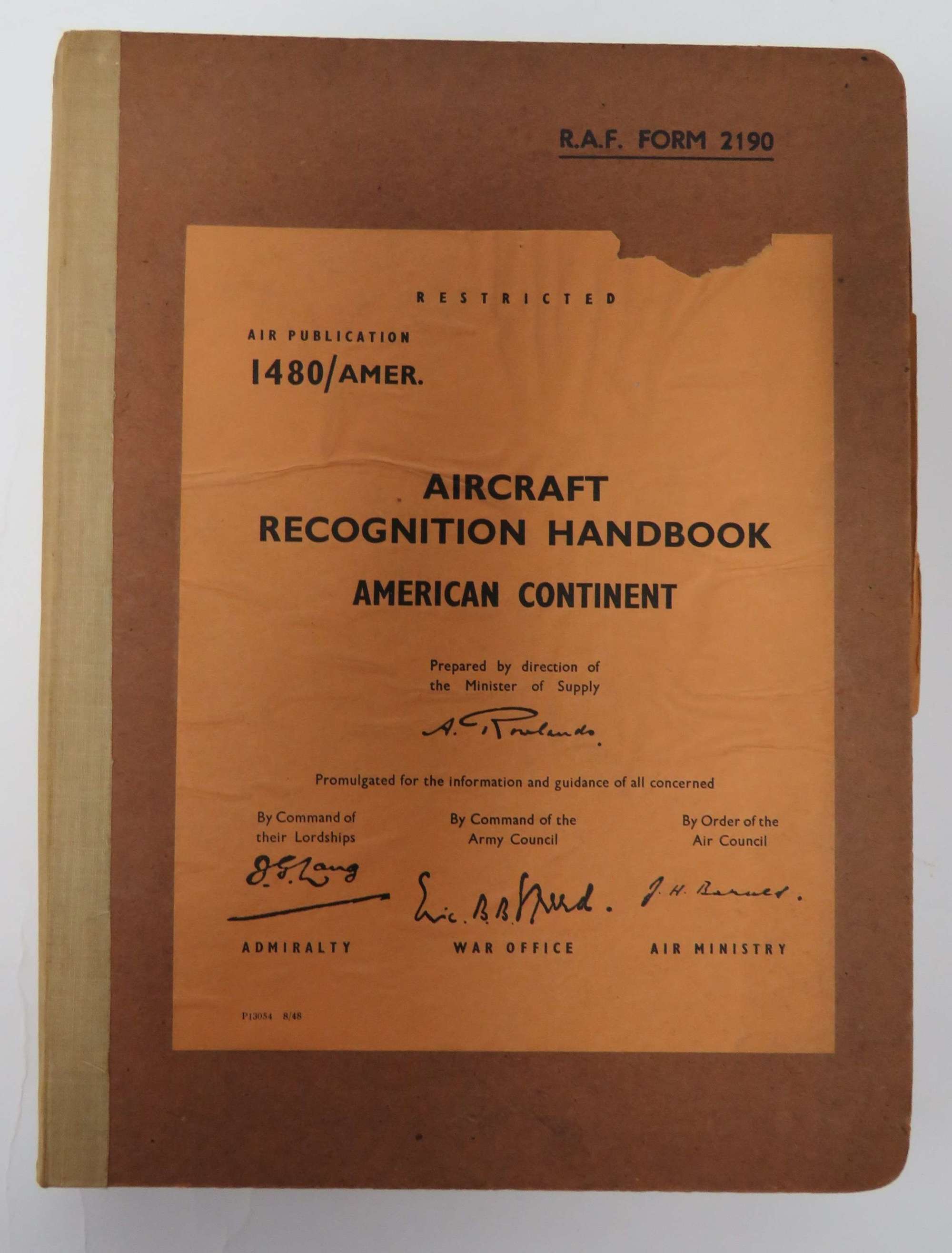 Aircraft Recognition Handbook of the American Continent