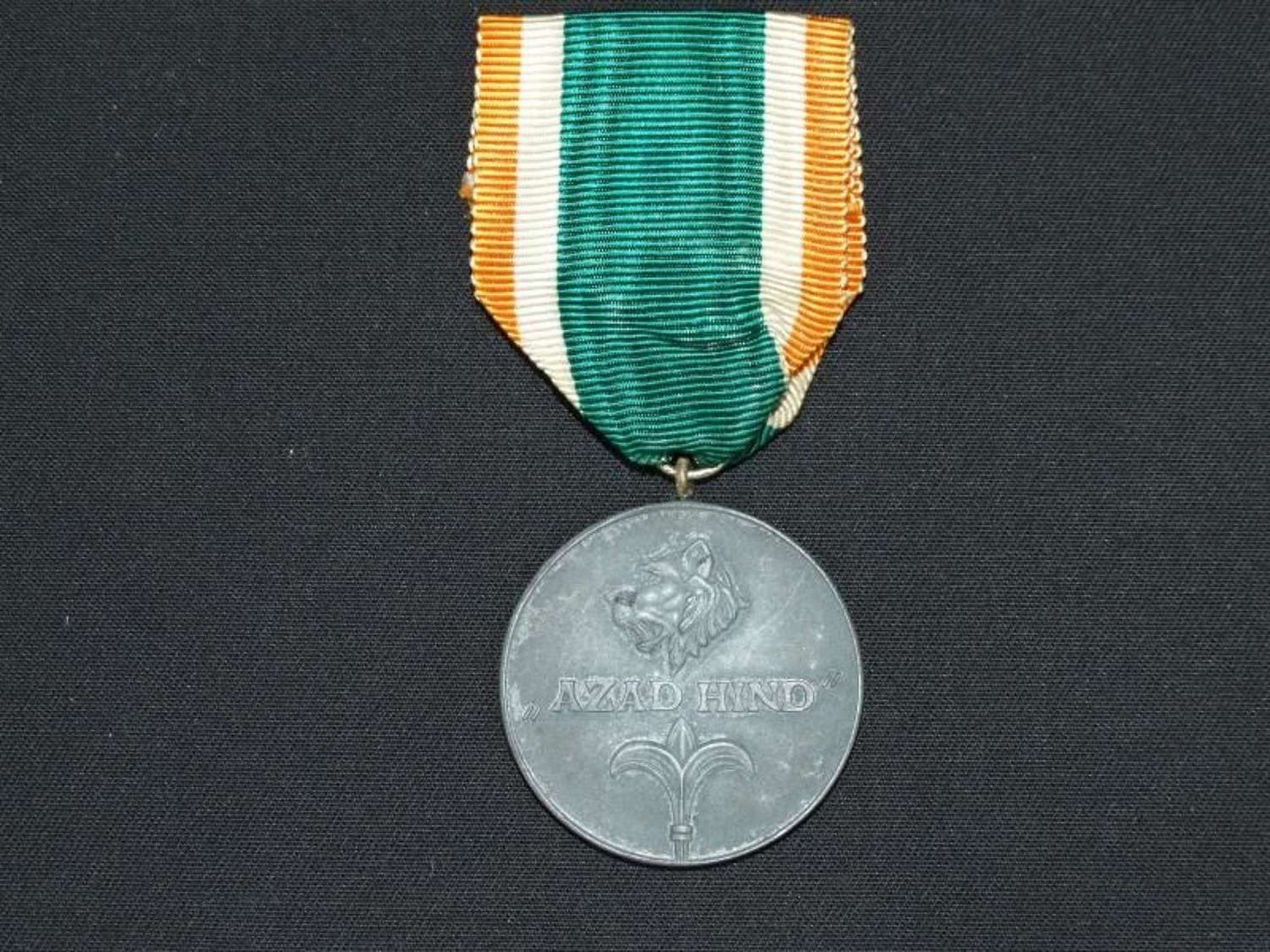 A Tamgha-e-Bharat (Soldier's Medal) Azad Hind Medal without Swords