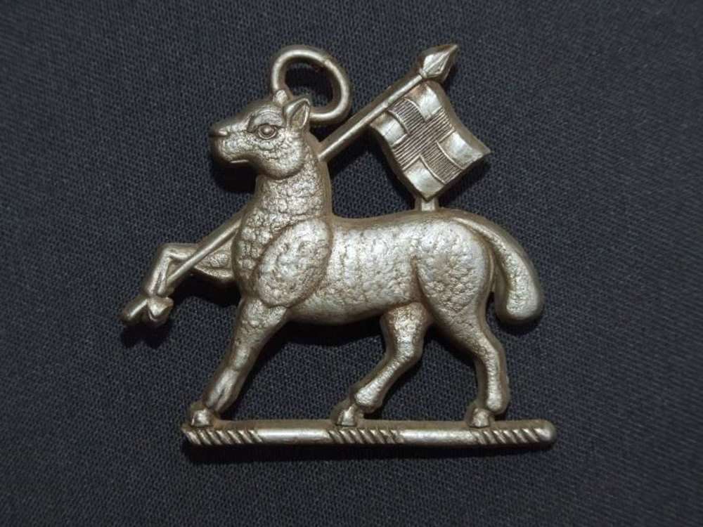Queens Regiment Plastic Economy Cap Badge