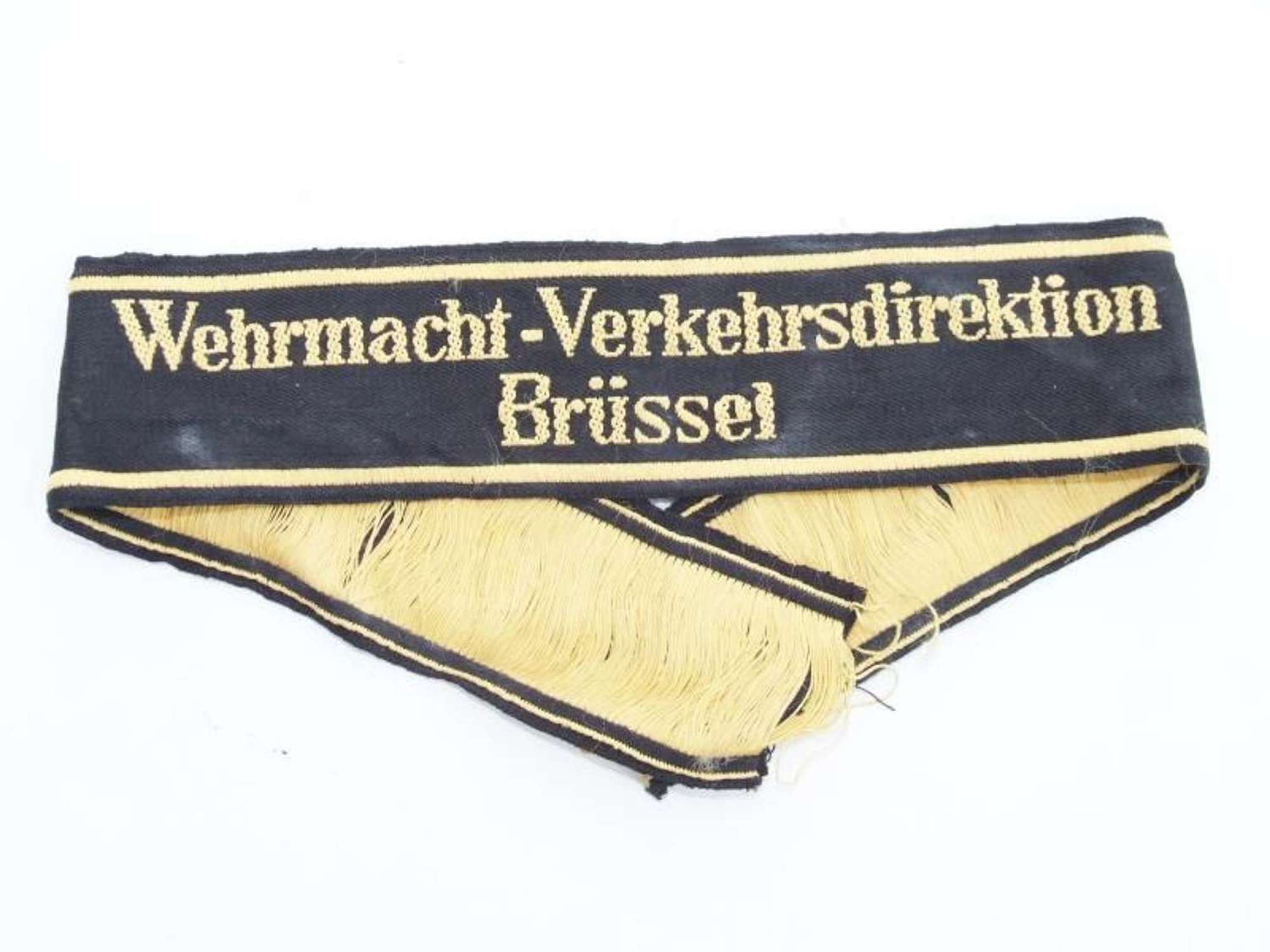 Wehrmacht-Verkehrsdirektion Brussels Sleeveband