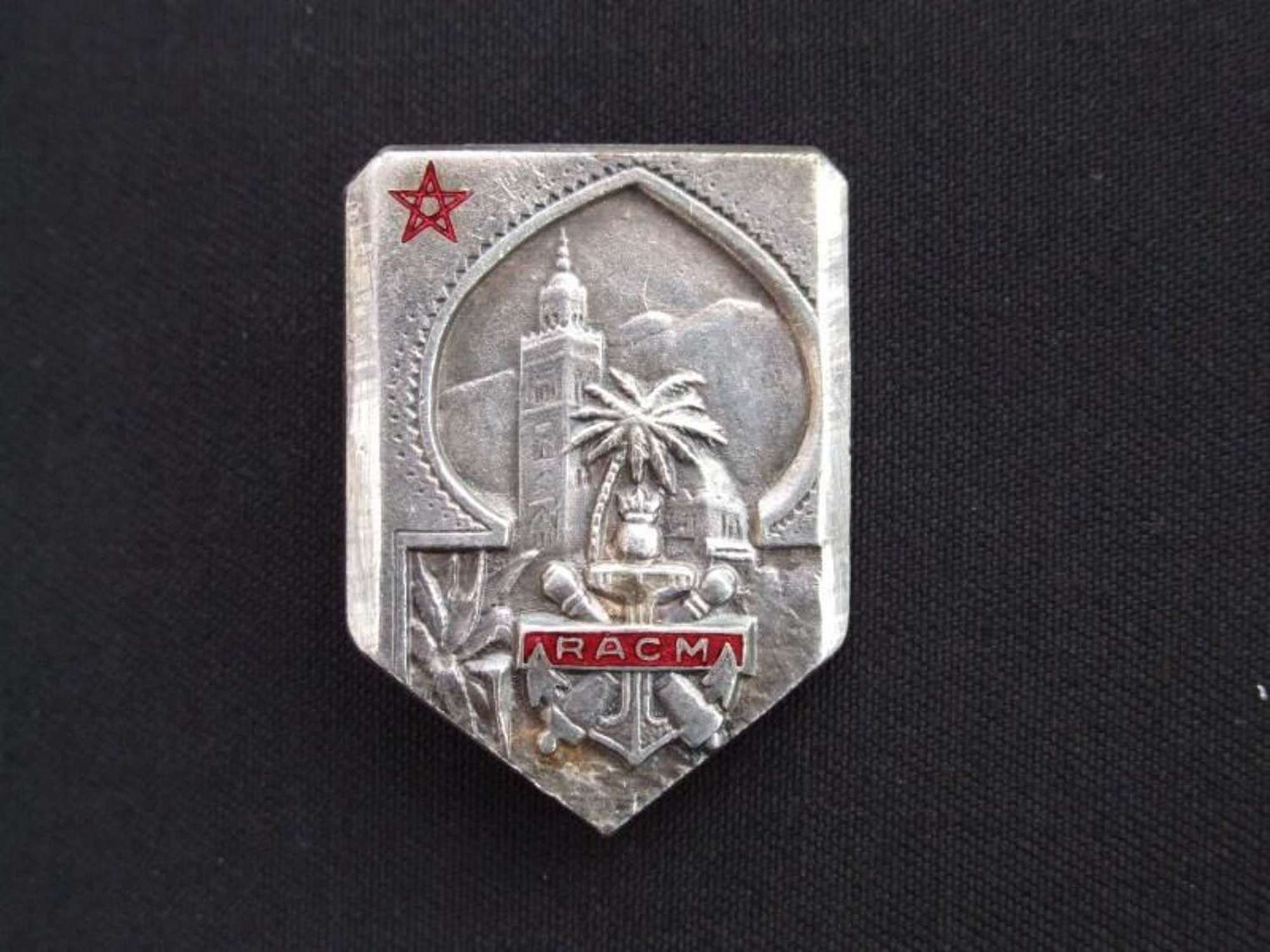 WW11 French Colonial Artillery Regiment of Morocco Badge