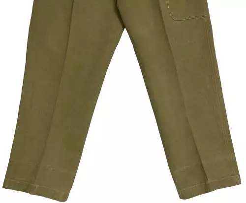 Original 1950s British Khaki Drill Trousers - 1950 Pattern Style 